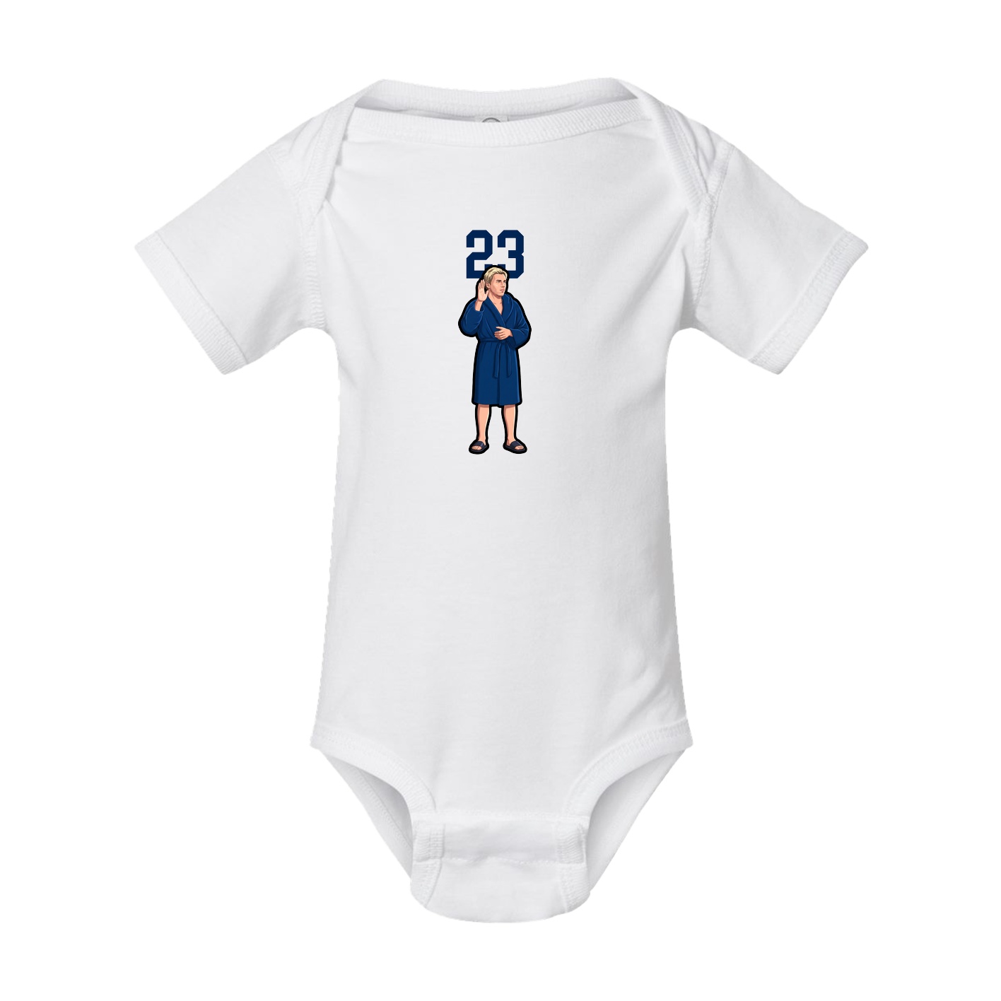 Baby Onesie — Number Top in White