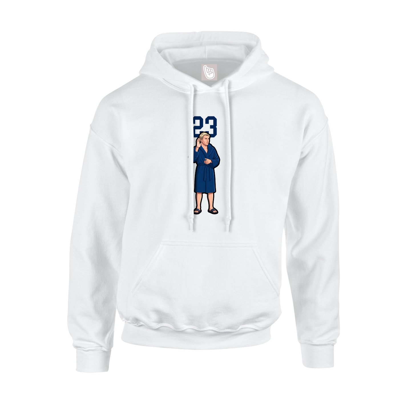 Hoodie — Number Top in White