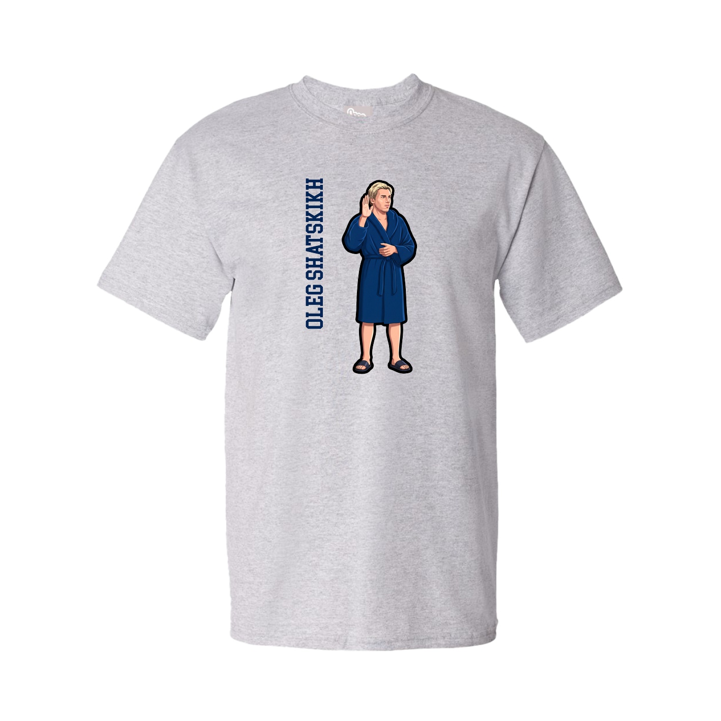 Tee — Name Vertical in Grey