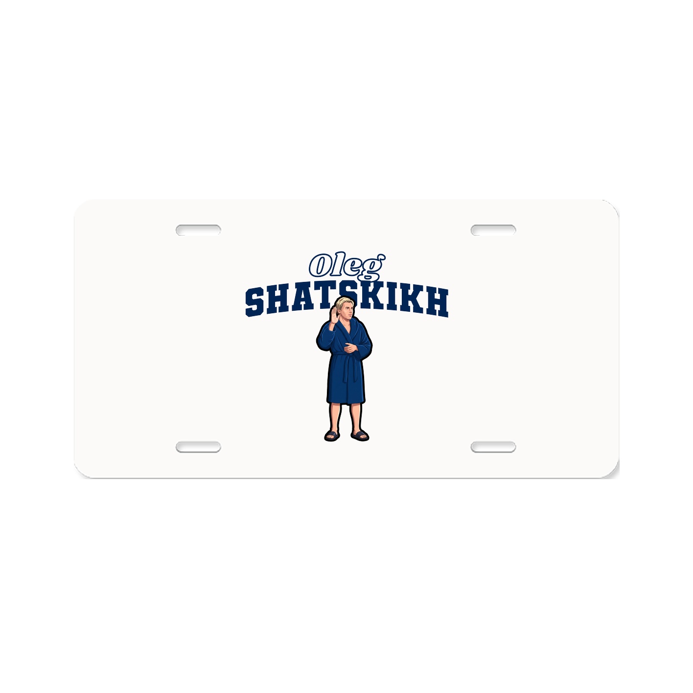 License Plate — Name Arch in Classic