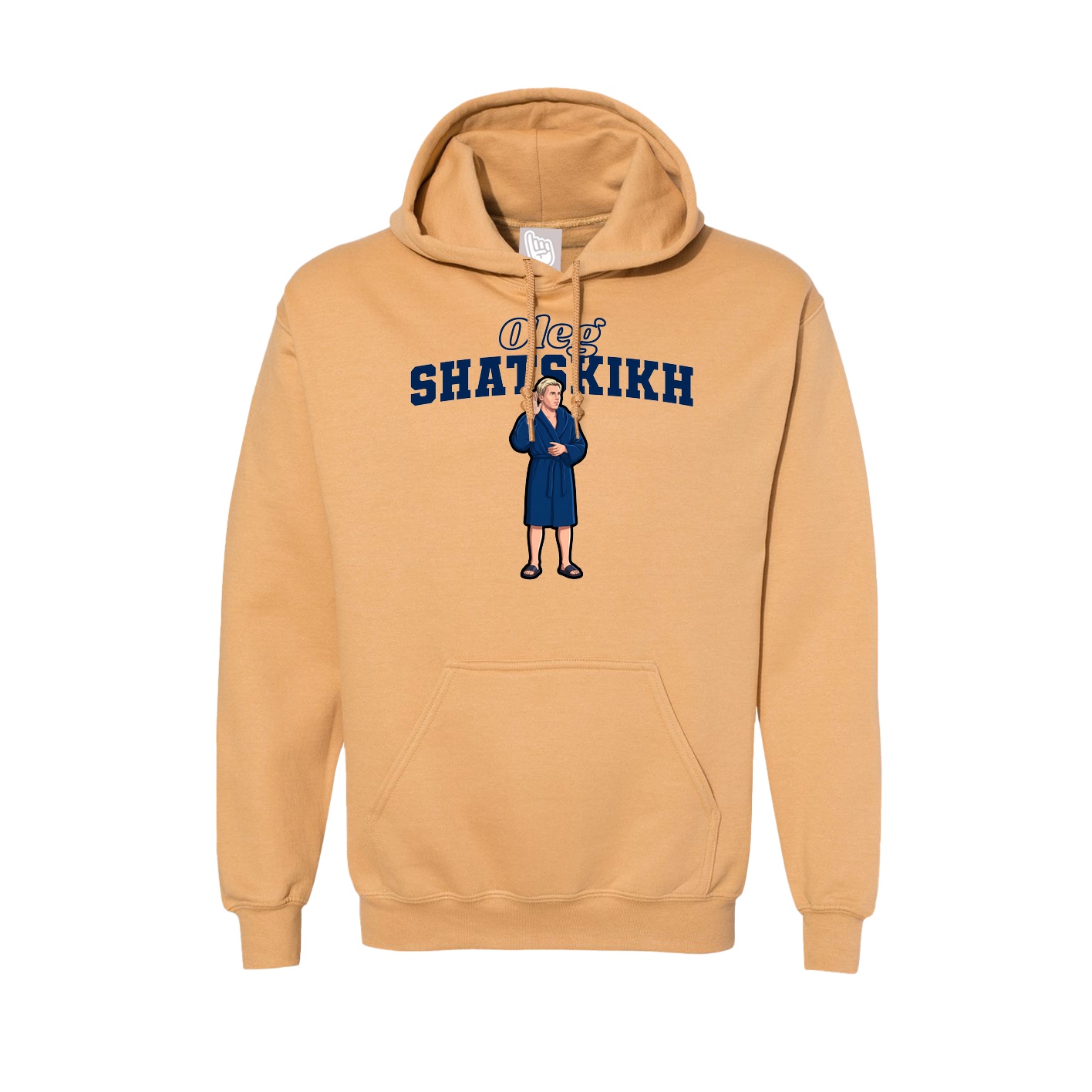 Hoodie — Name Arch in Vegas Gold