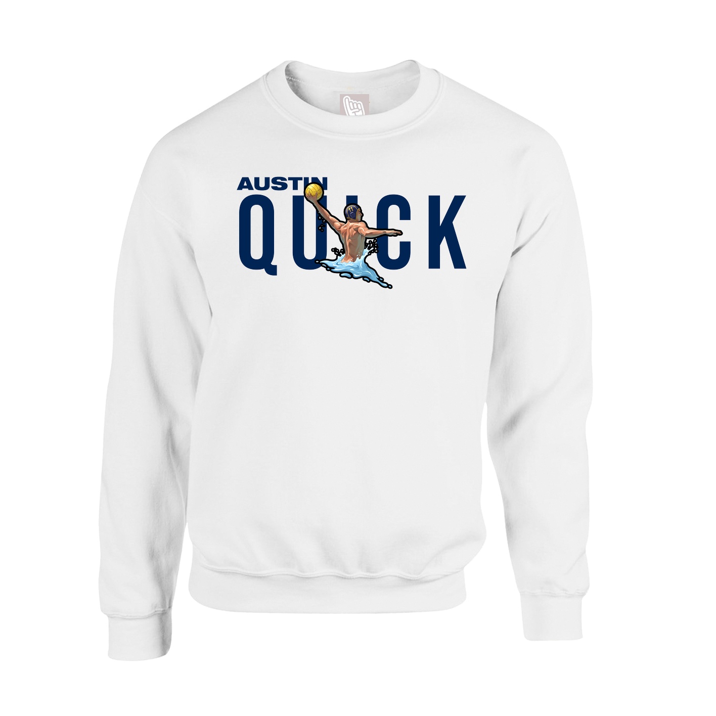 Fleece Crew — Player Name in White
