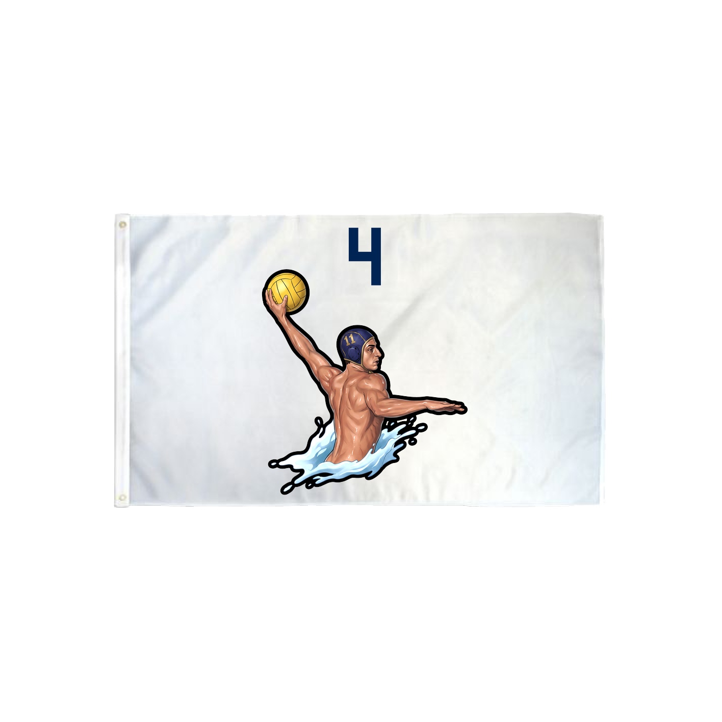 3x5 Flag — Number Top in Classic