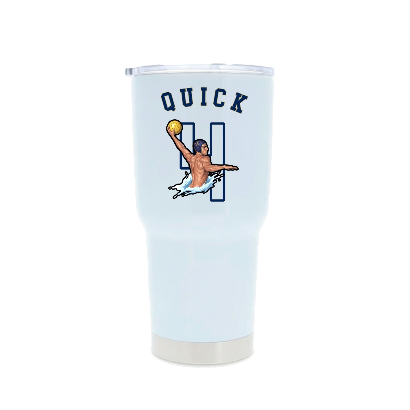 30oz Stainless Steel Tumbler — Shirsey Arch in White
