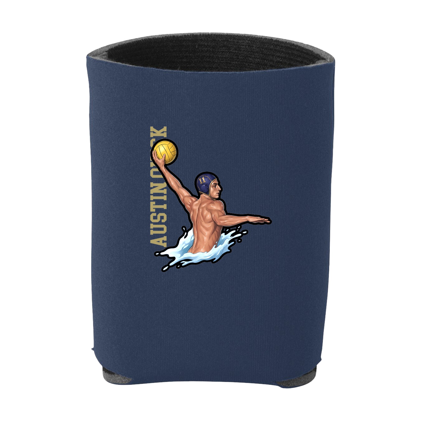 Can Holder — Name Vertical in Navy