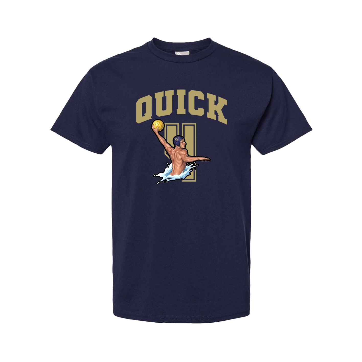 Youth Tee — Number in Navy