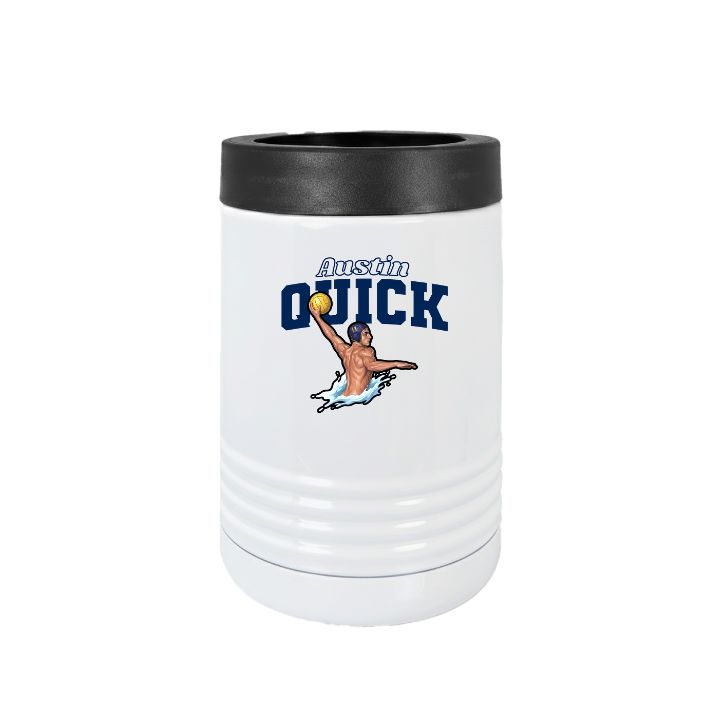 Beverage Holder — Name Arch in White