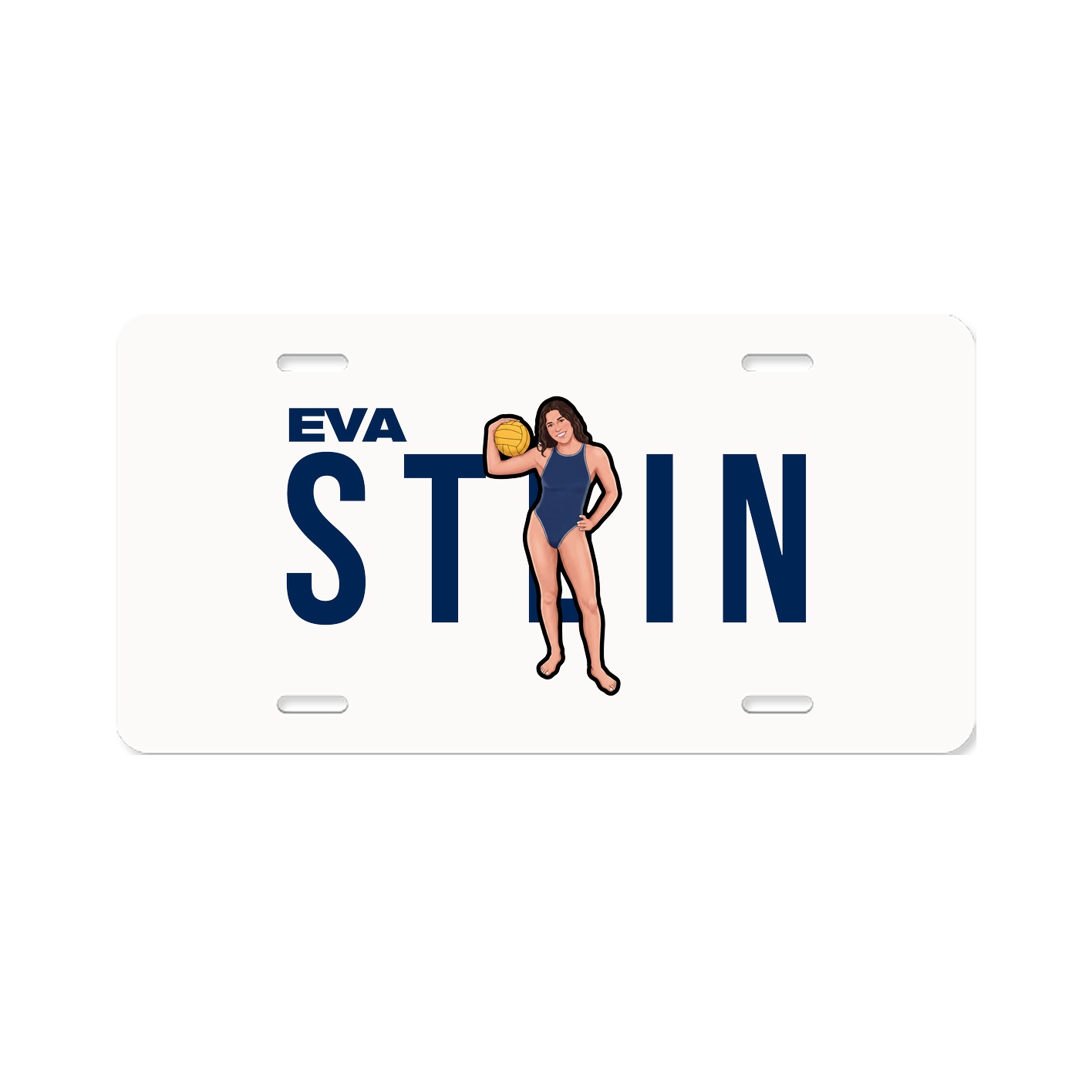License Plate — Player Name in Classic