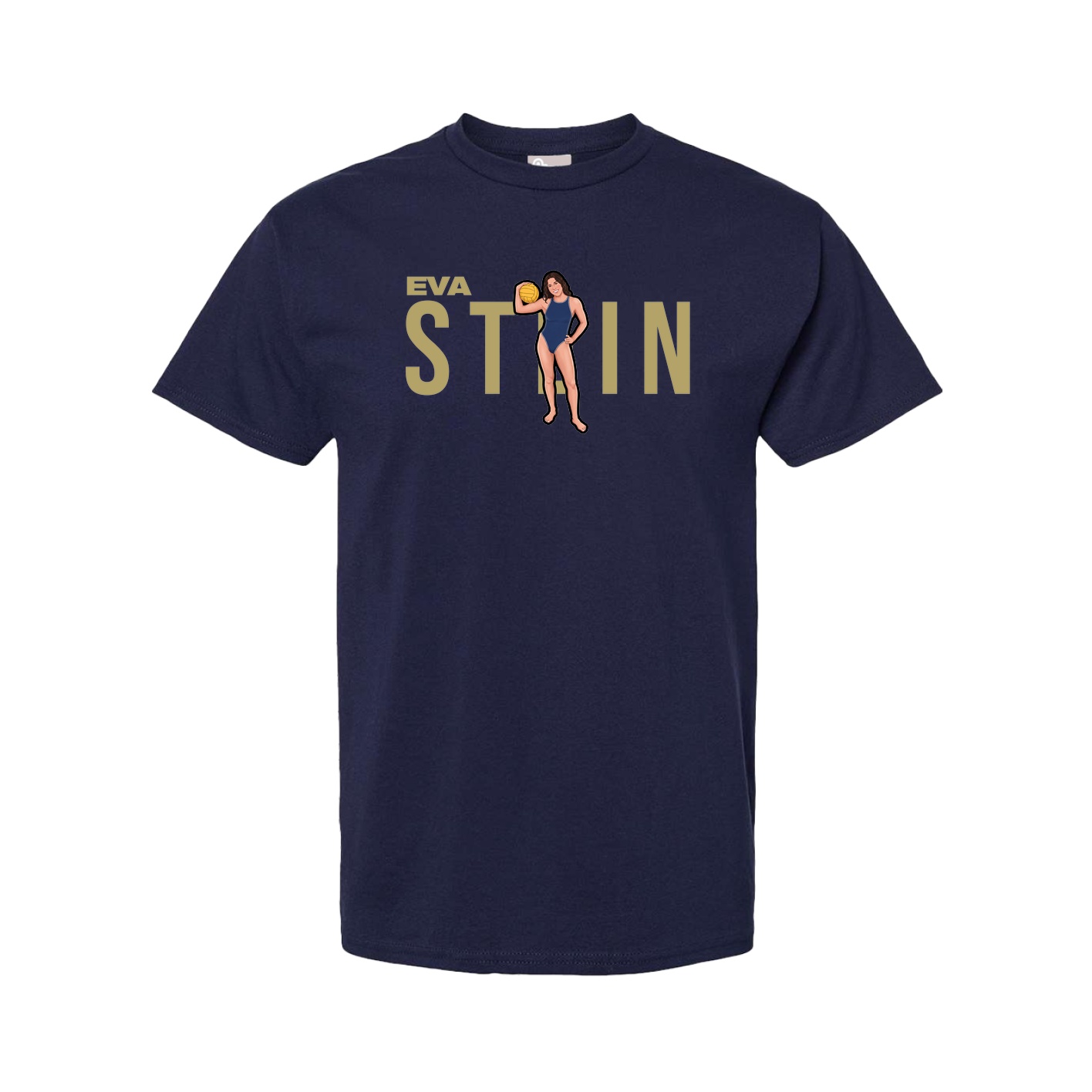 Youth Tee — Player Name in Navy