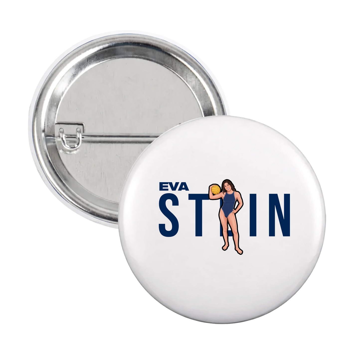 Game Day Button — Player Name in White