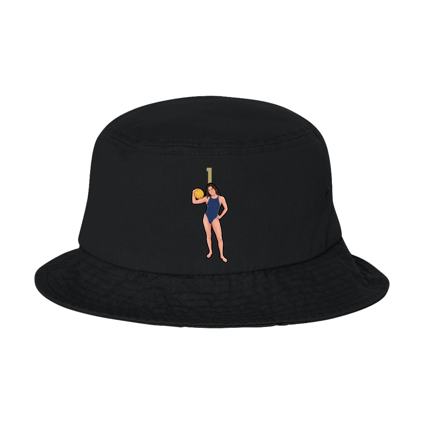 Bucket Cap — Number Top in Black