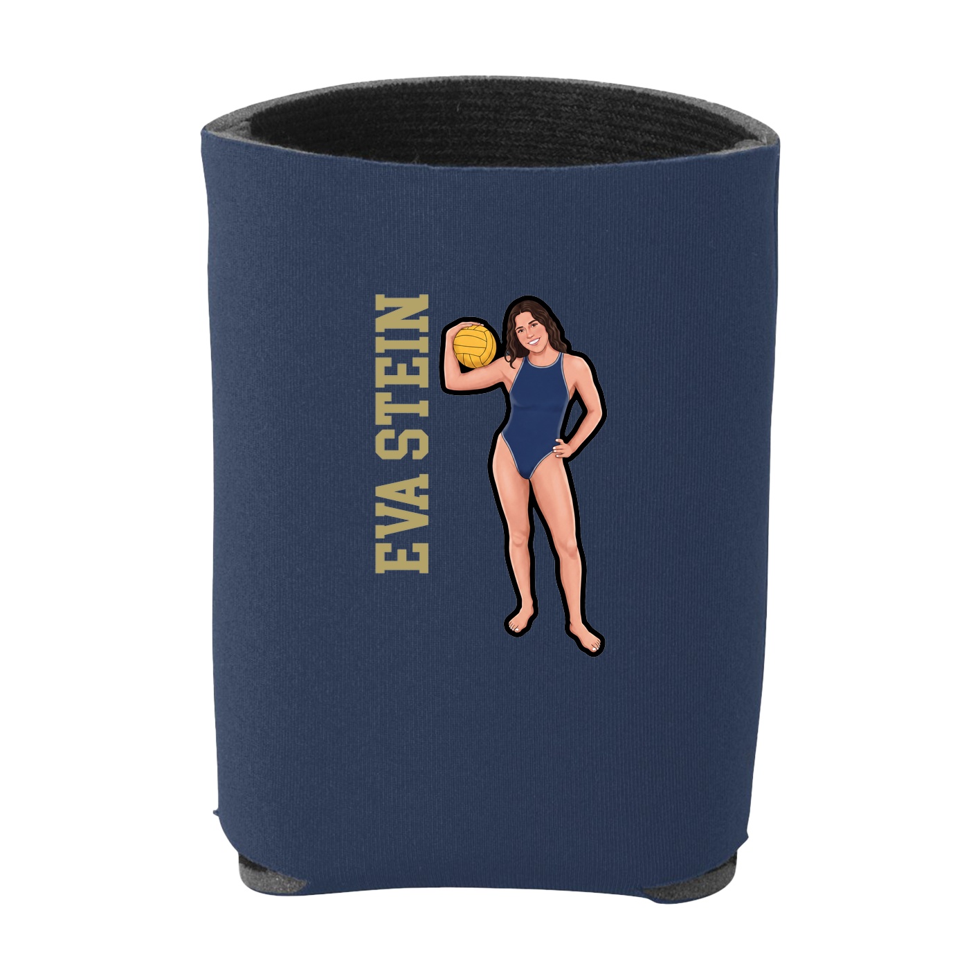 Can Holder — Name Vertical in Navy