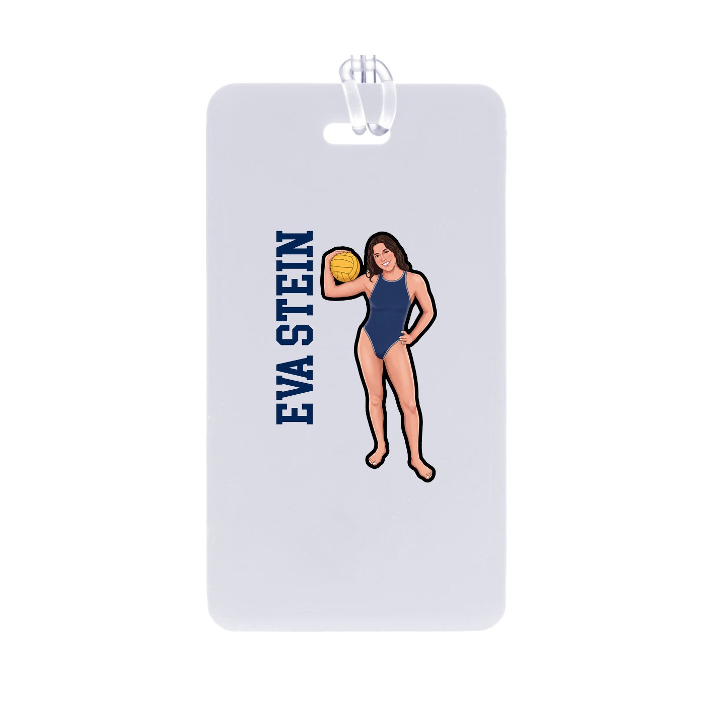 Bag Tag — Name Vertical in Classic