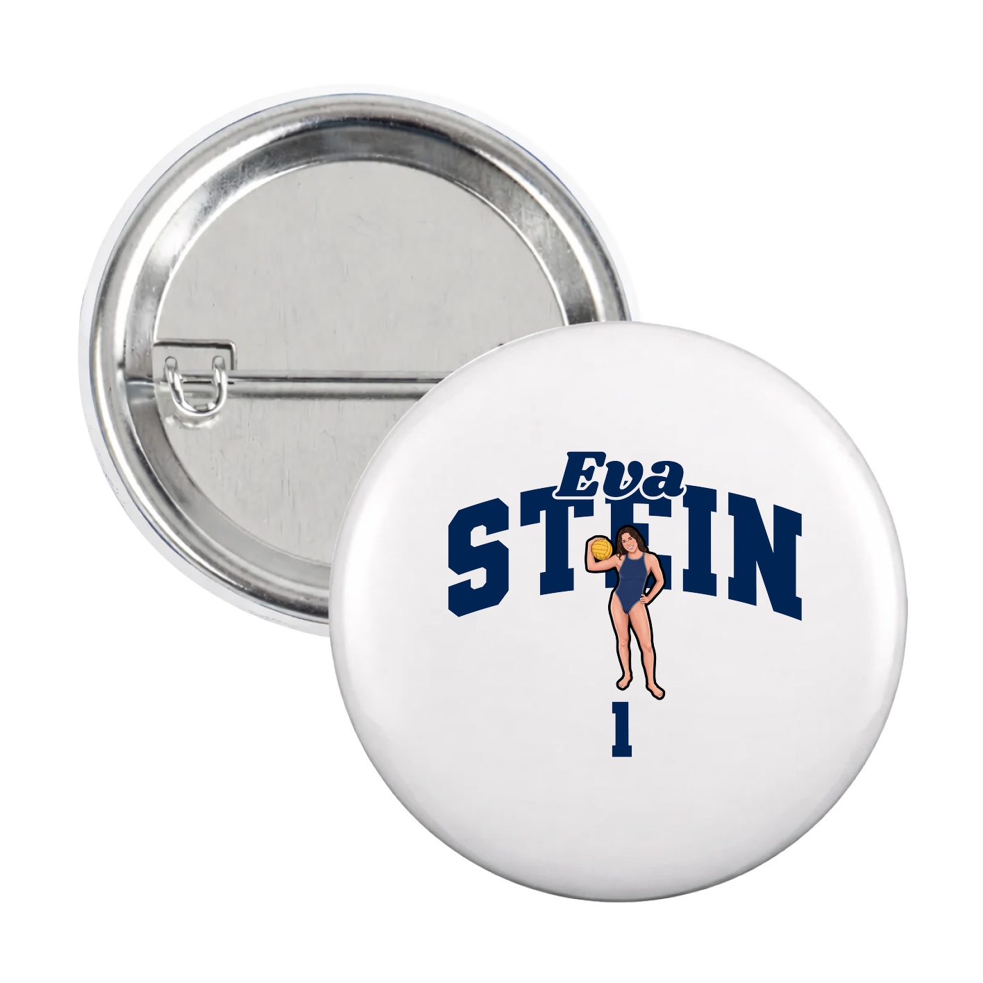 Game Day Button — Signature Arch in White