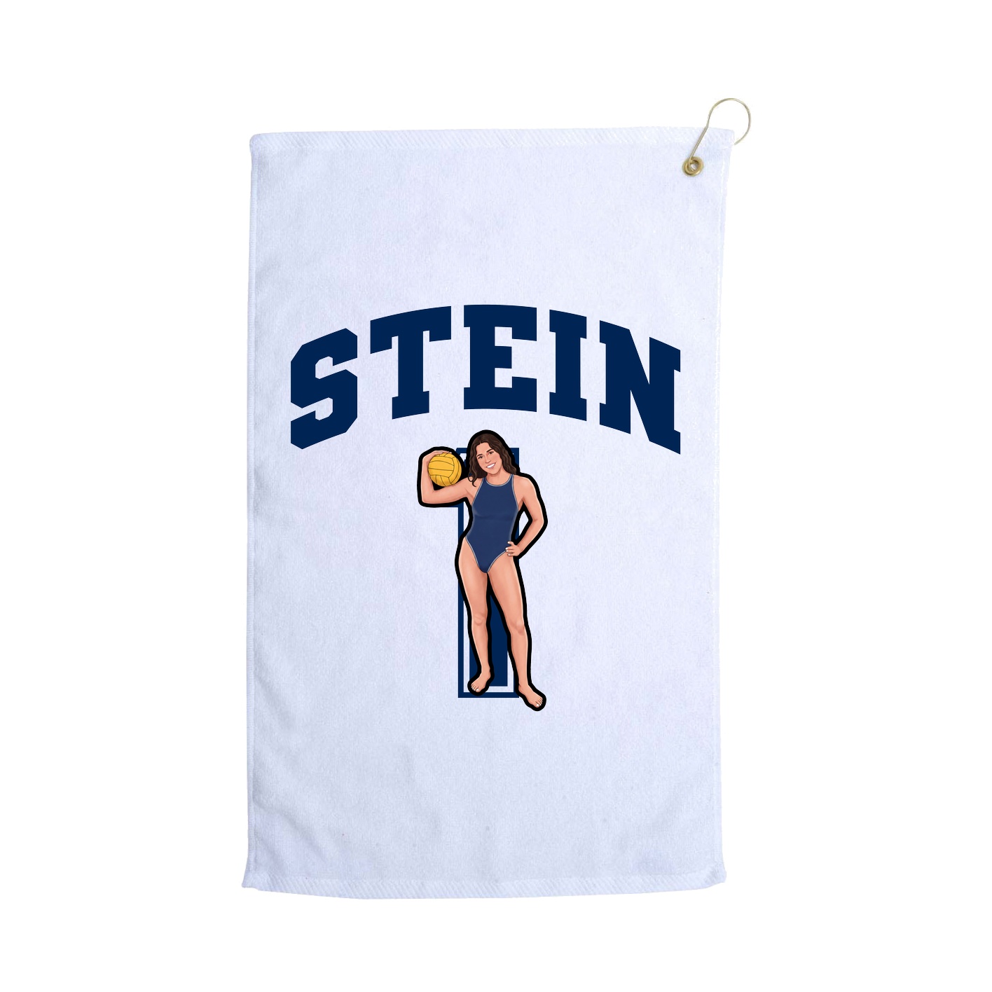 Golf Towel — Number in White
