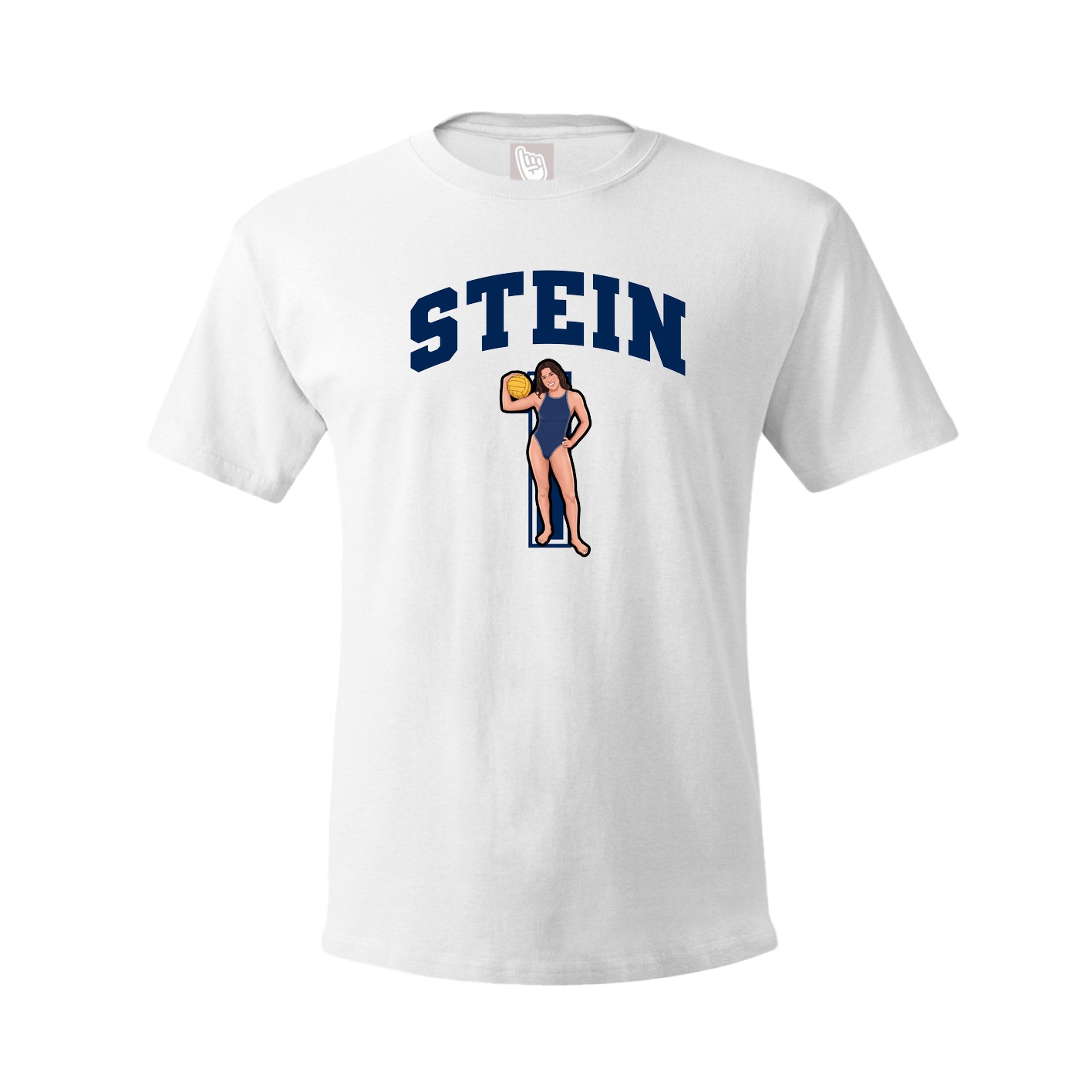 Youth Tee — Number in White