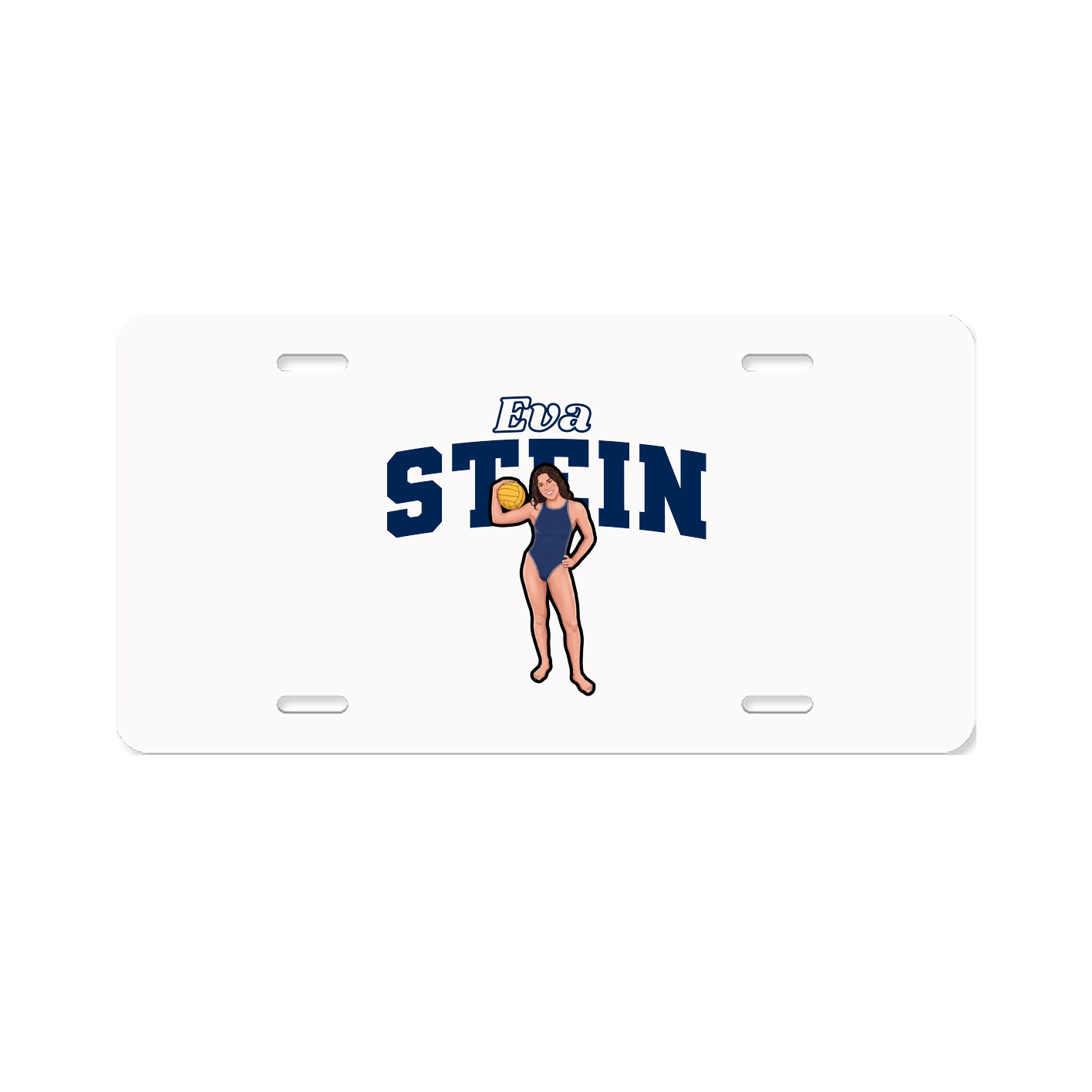 License Plate — Name Arch in Classic