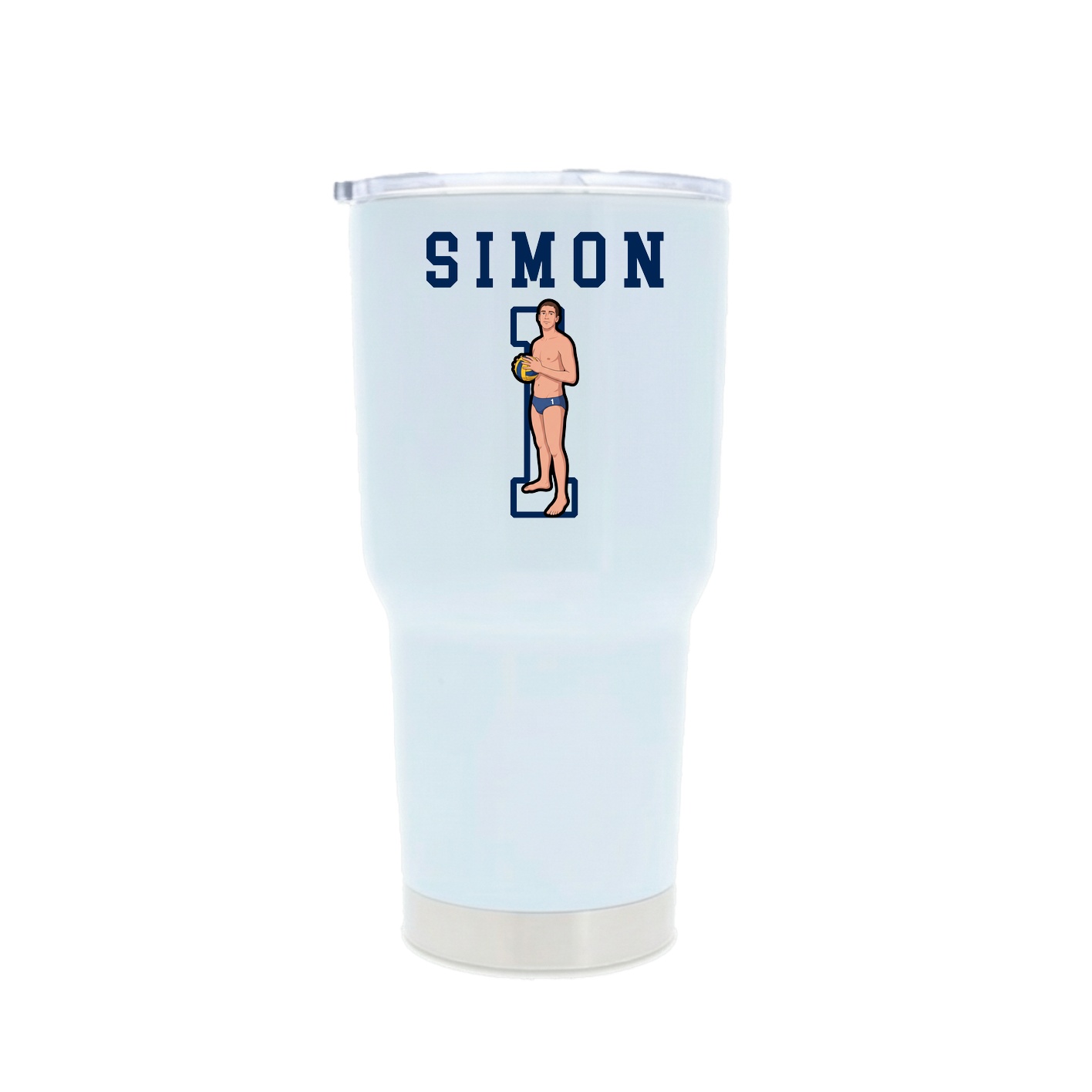 30oz Stainless Steel Tumbler — Shirsey in White