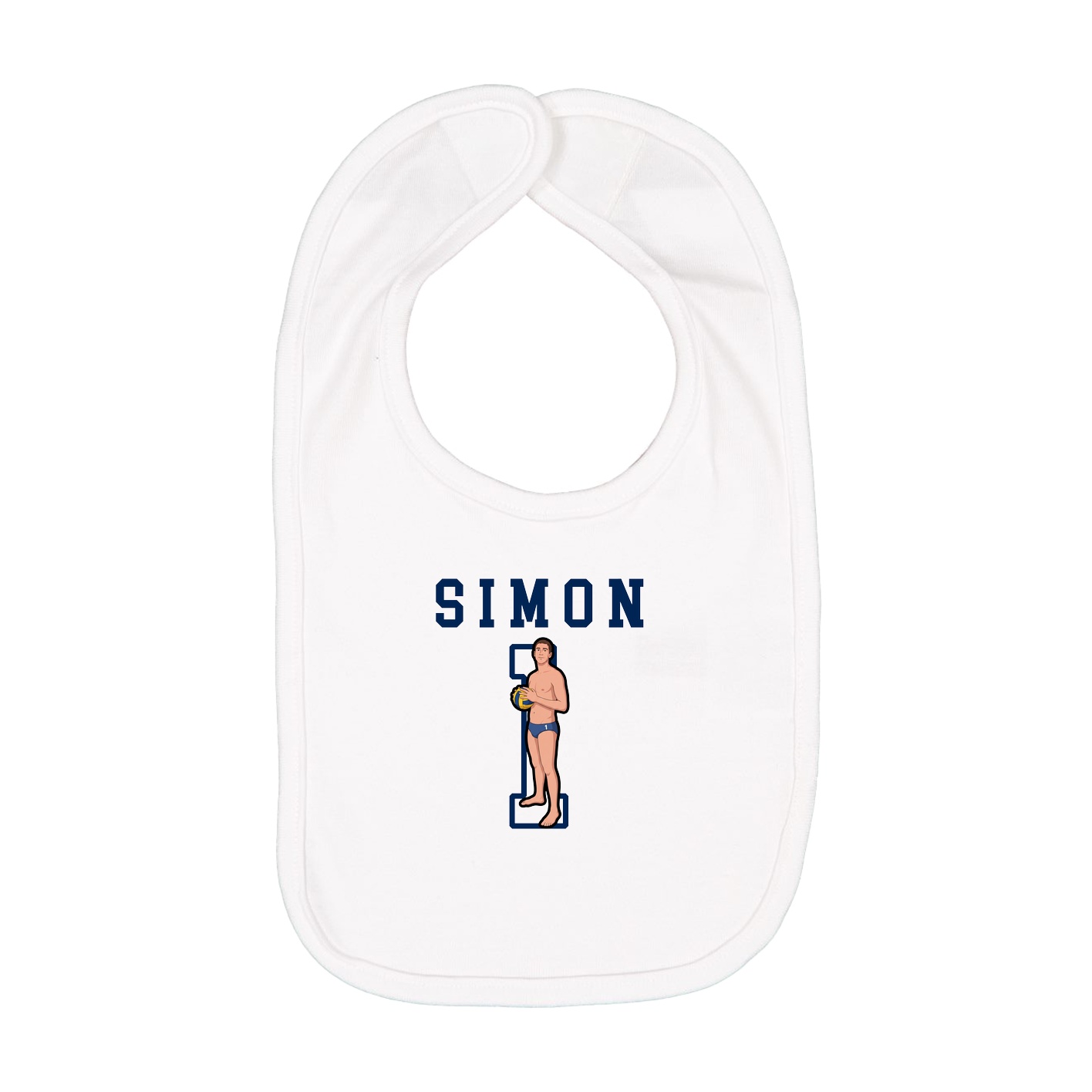 Infant Bib — Shirsey in White