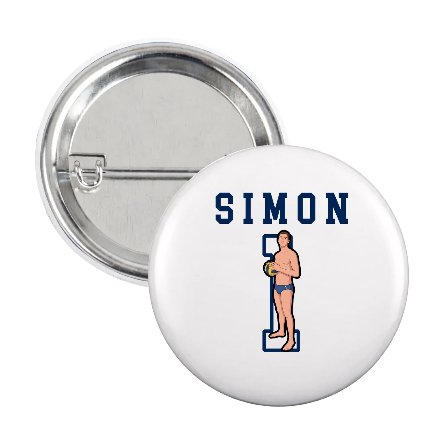 Game Day Button — Shirsey in White