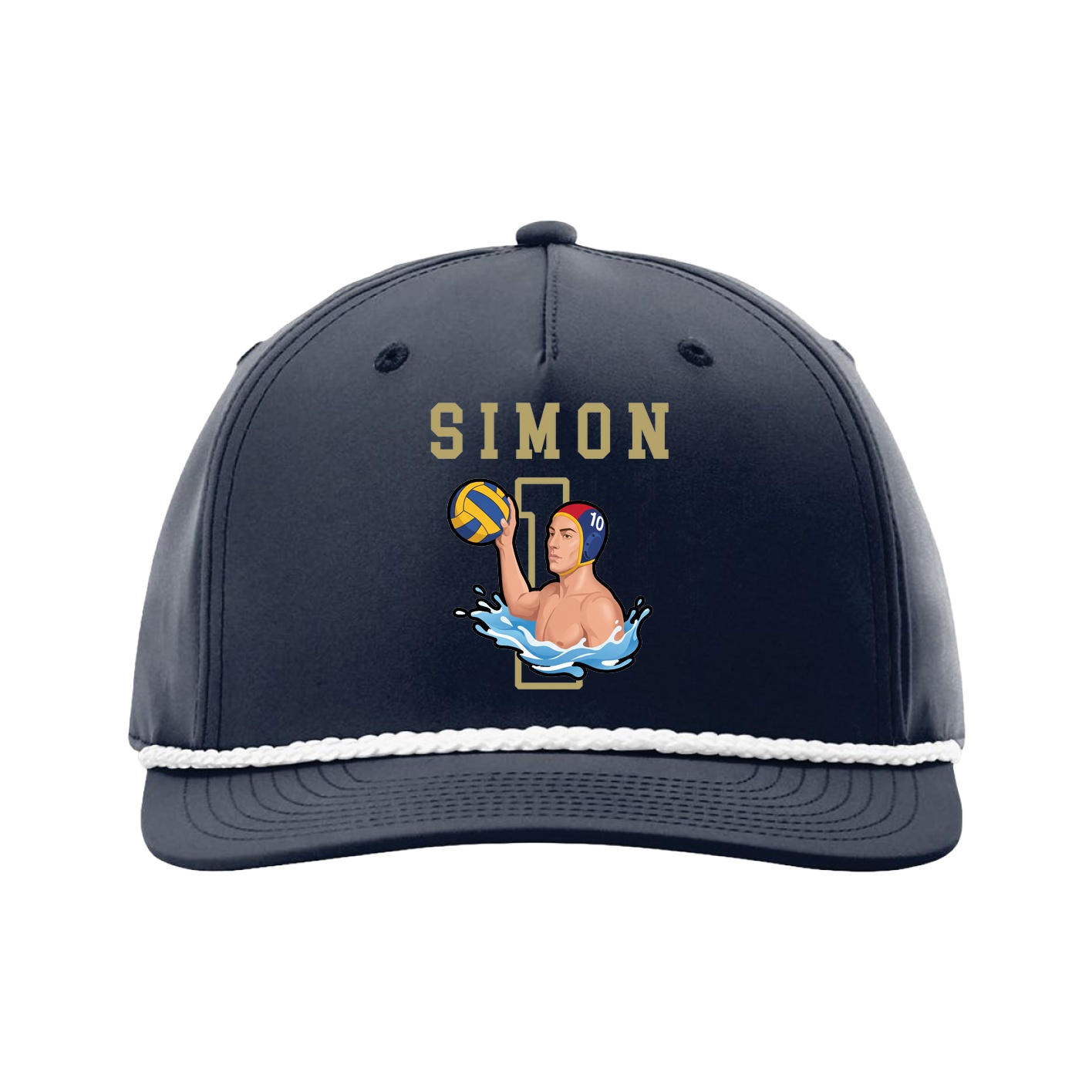 Five-Panel Classic Rope Cap — Shirsey in Navy