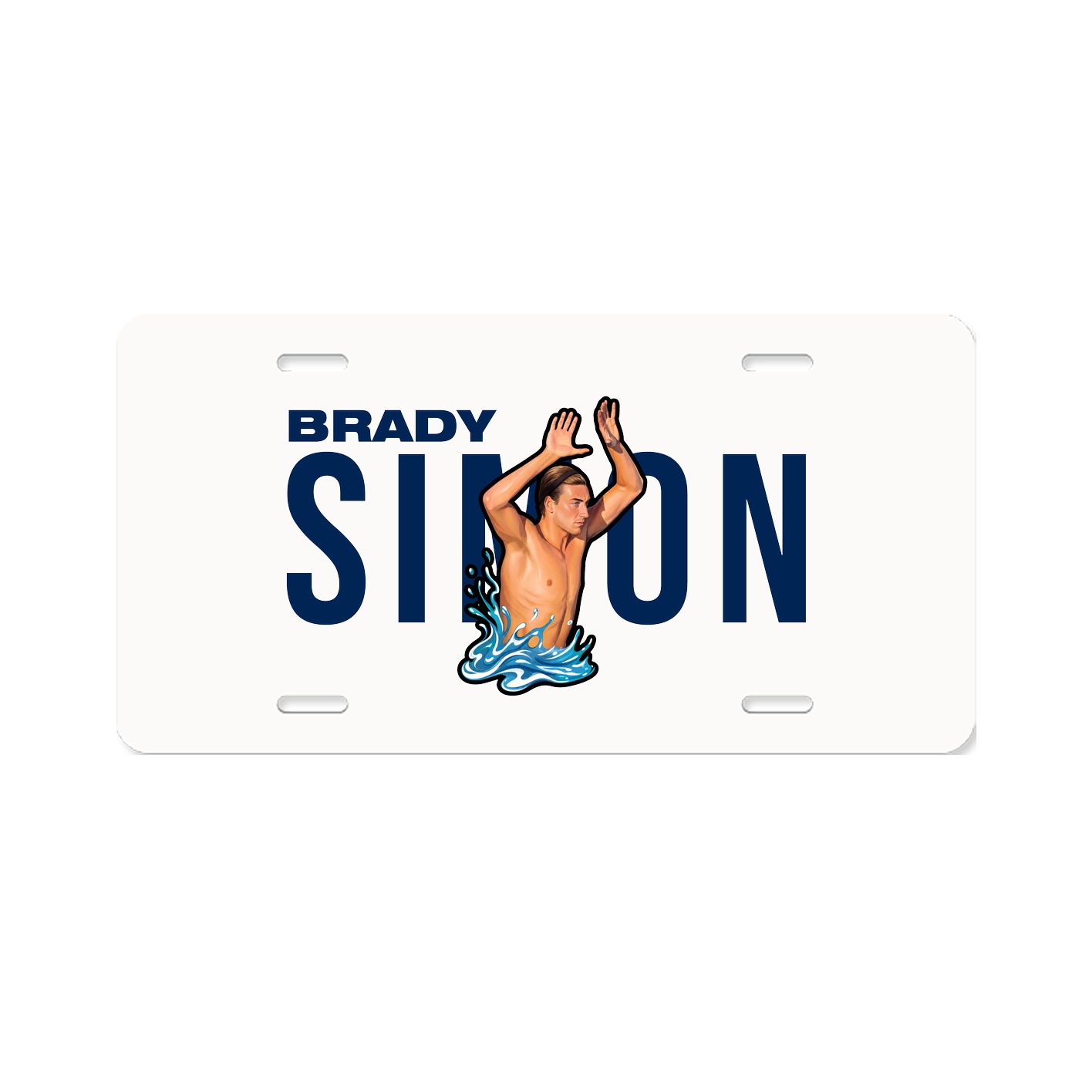 License Plate — Player Name in Classic