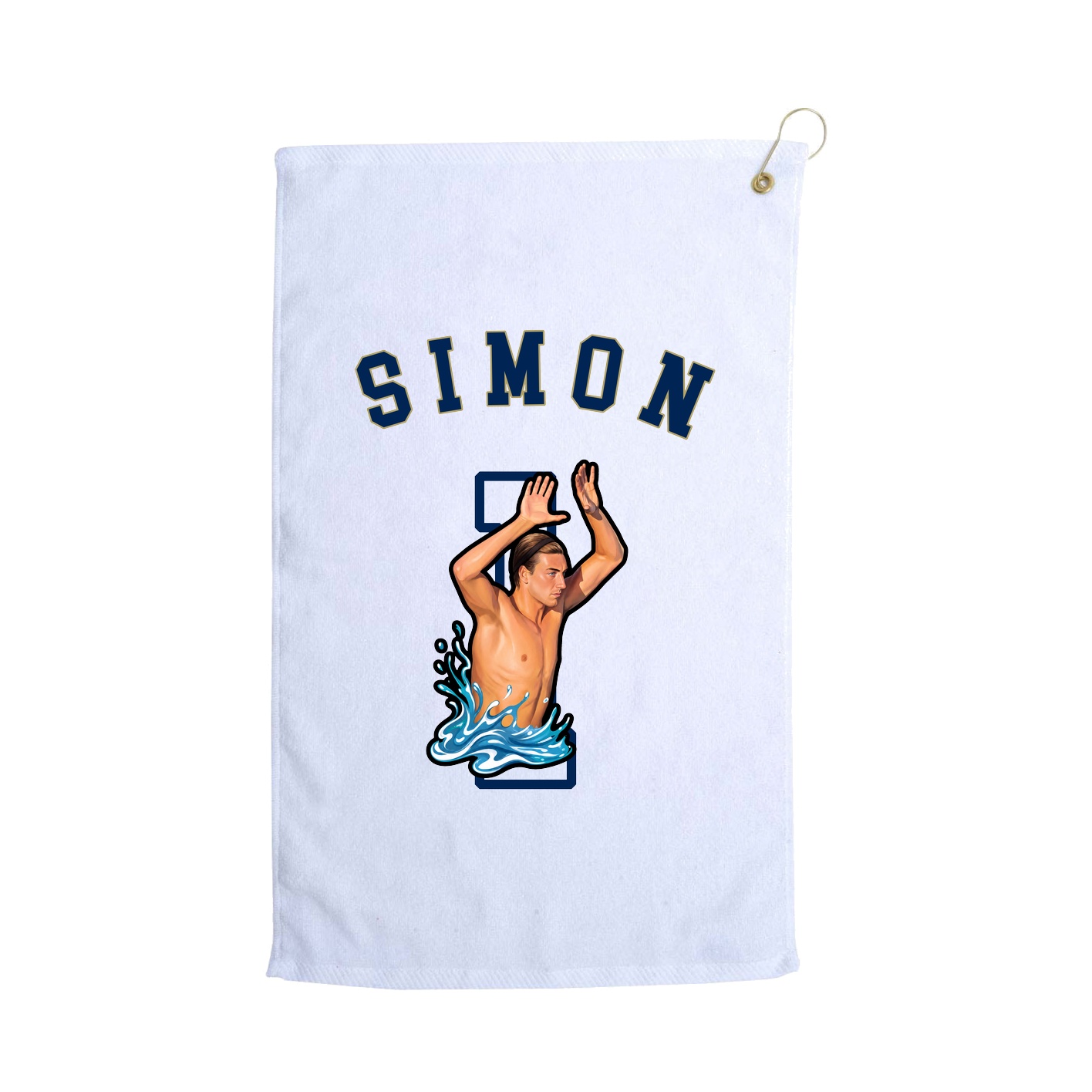 Golf Towel — Shirsey Arch in White