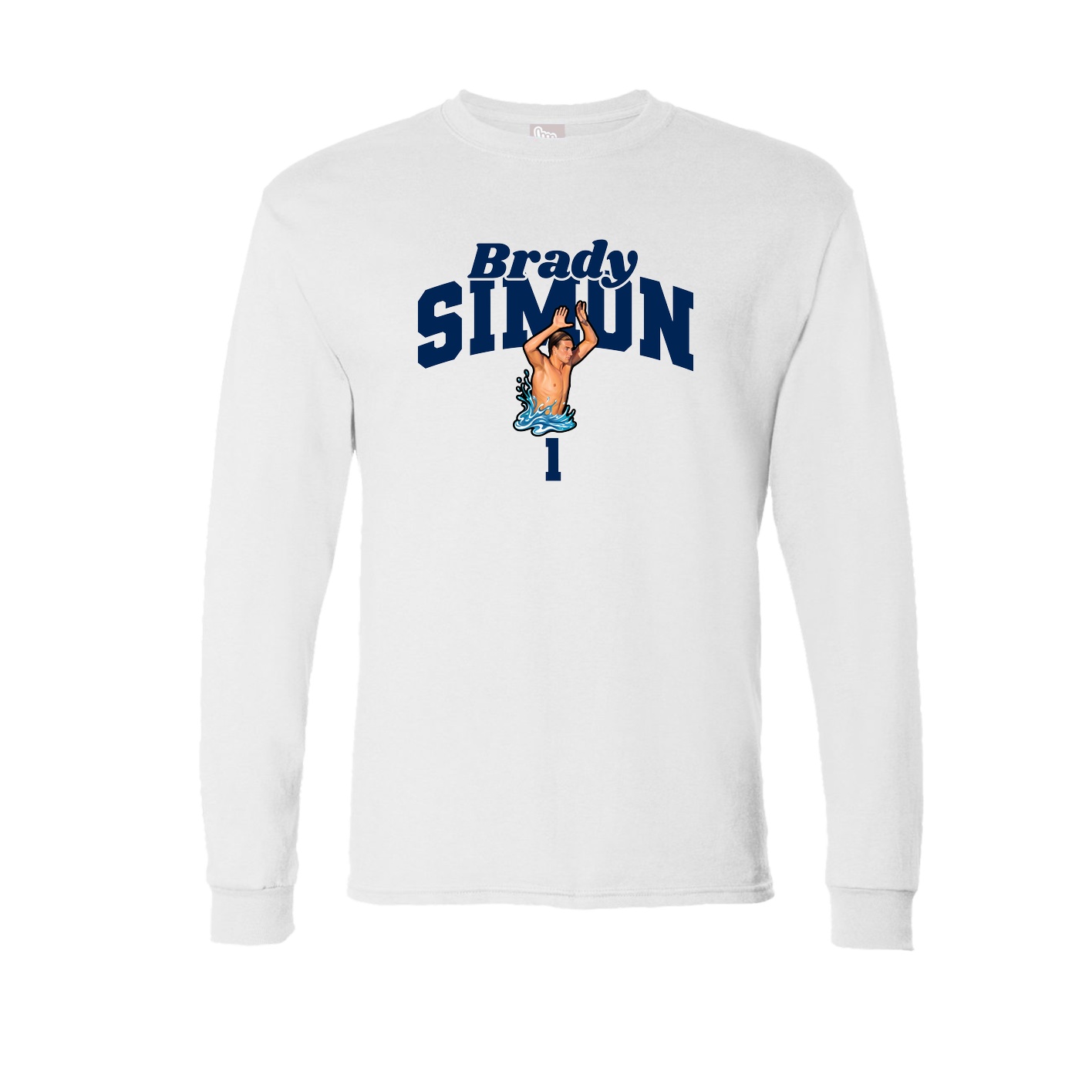 Long Sleeve Tee — Signature Arch in White