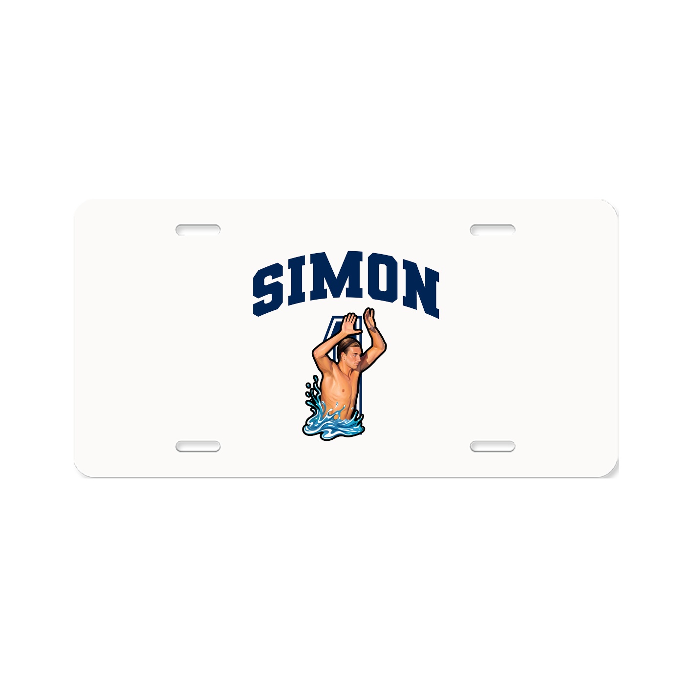 License Plate — Number in Classic
