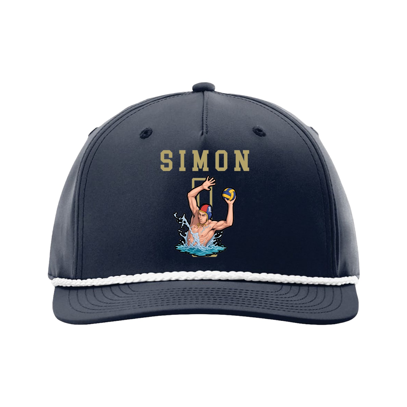 Five-Panel Classic Rope Cap — Shirsey in Navy