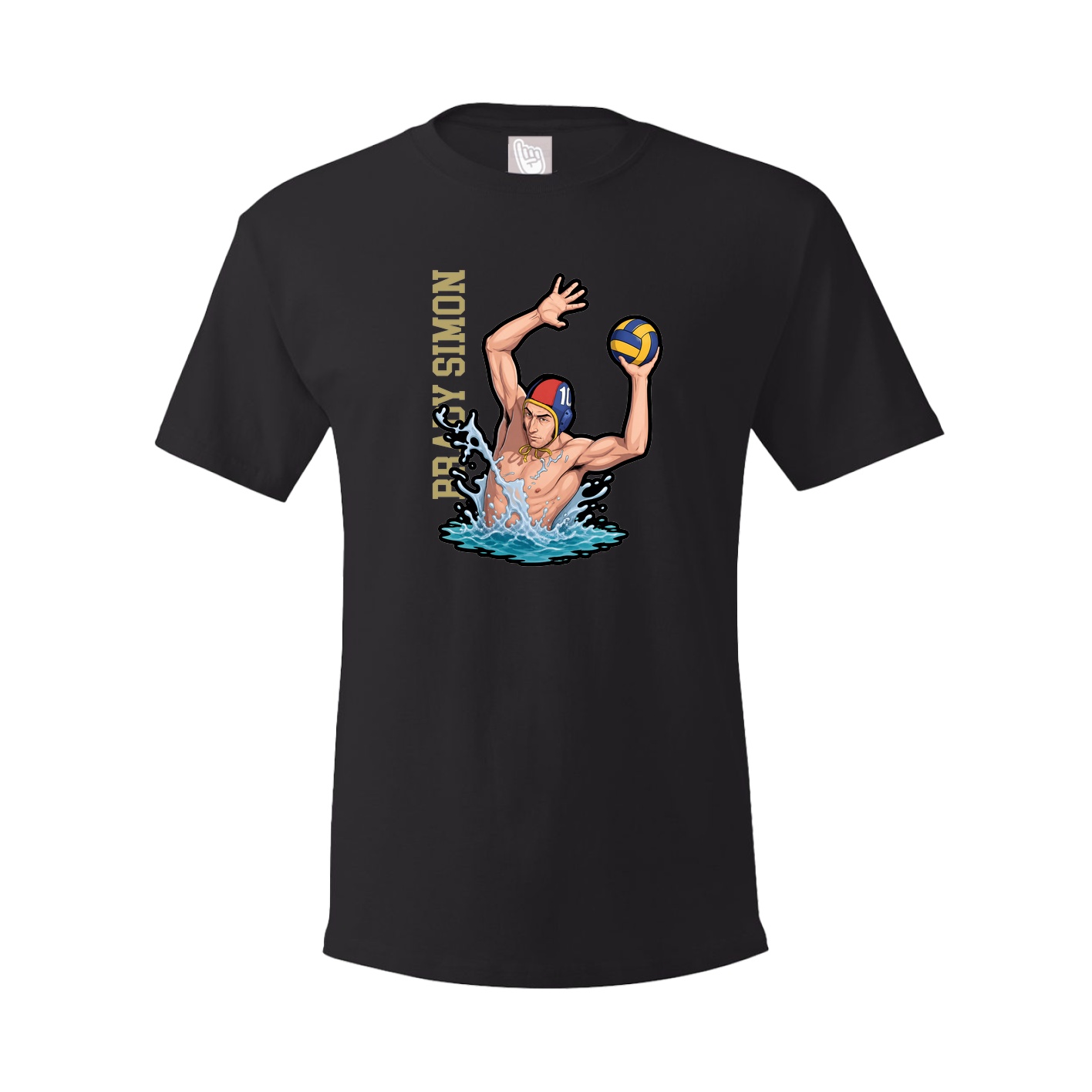 Tee — Name Vertical in Black
