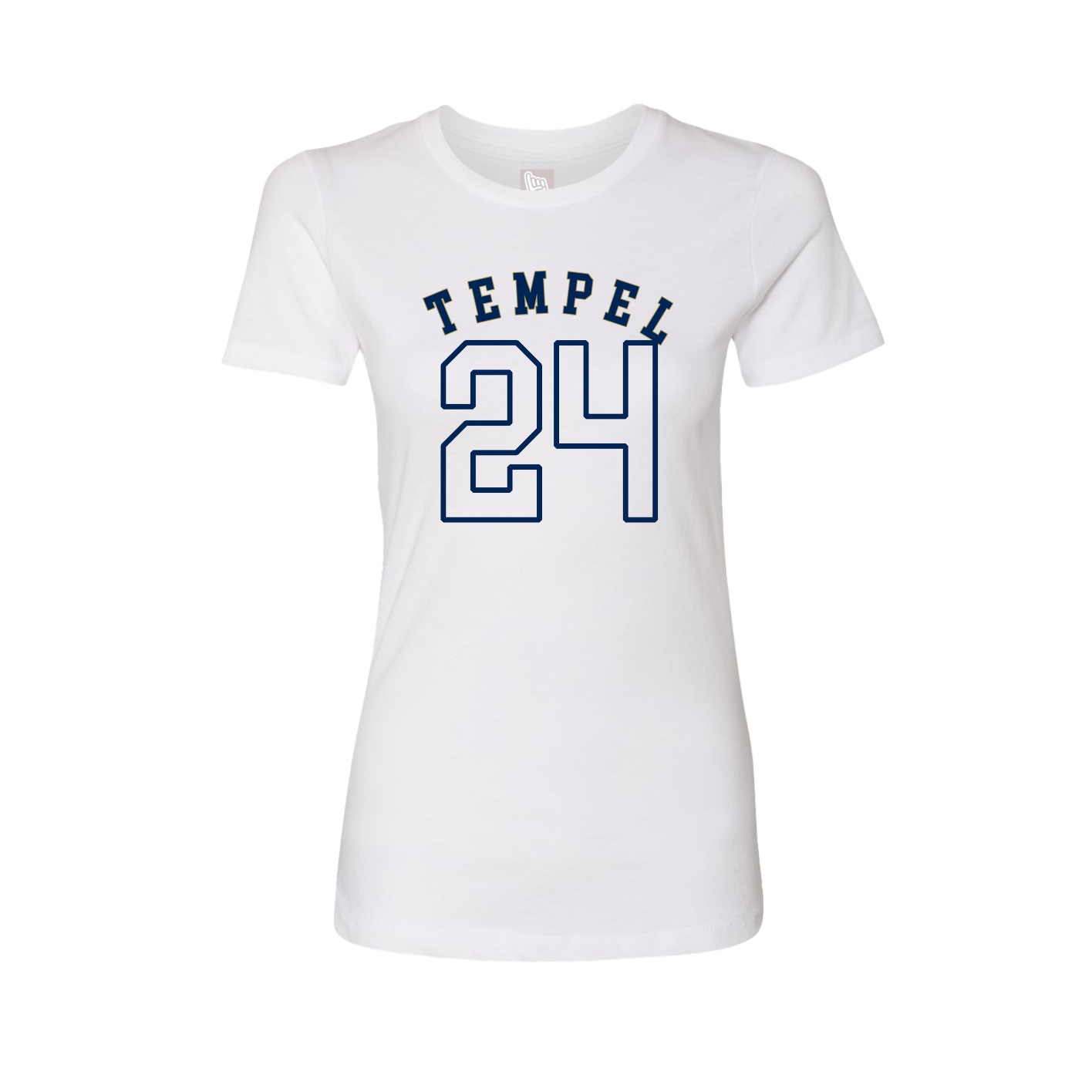 Fitted Women's Tee — Shirsey Arch in White