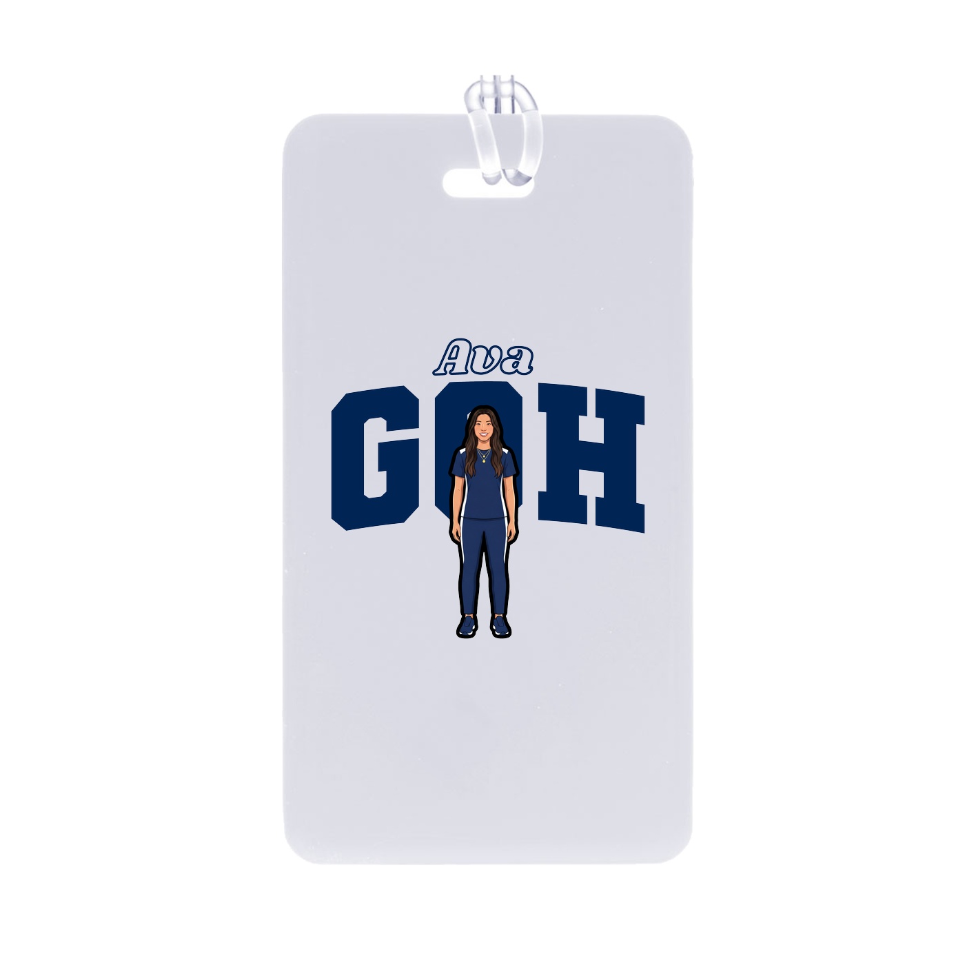Bag Tag — Name Arch in Classic