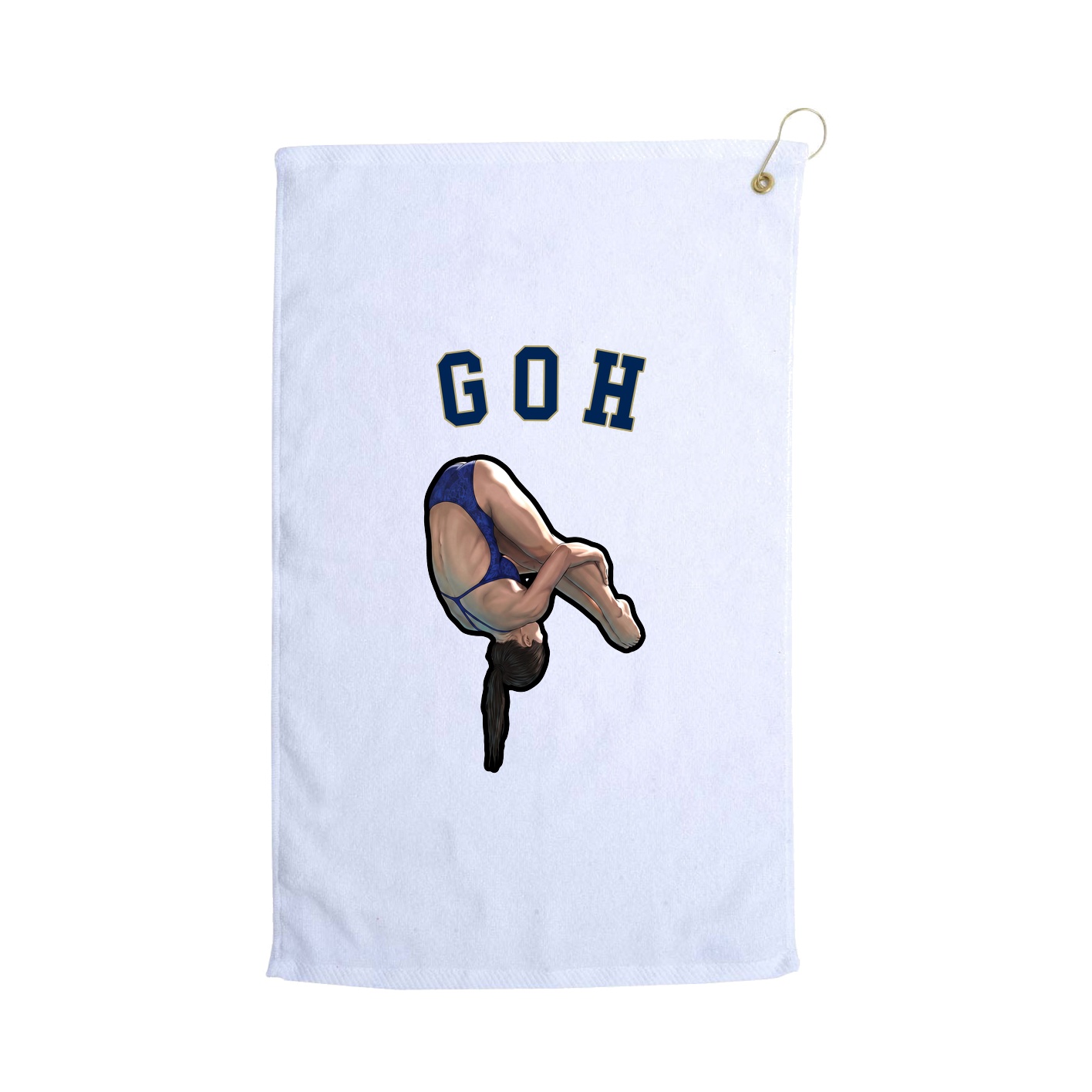 Golf Towel — Shirsey Arch in White