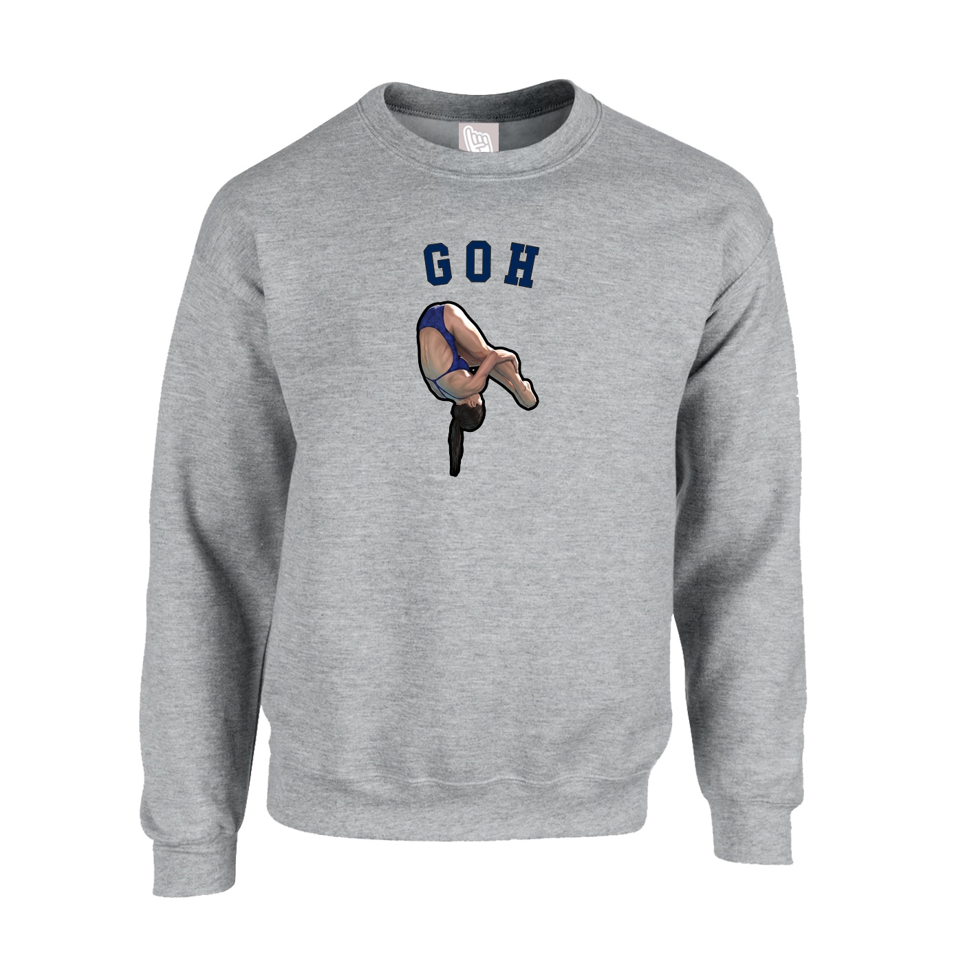 Fleece Crew — Shirsey Arch in Grey