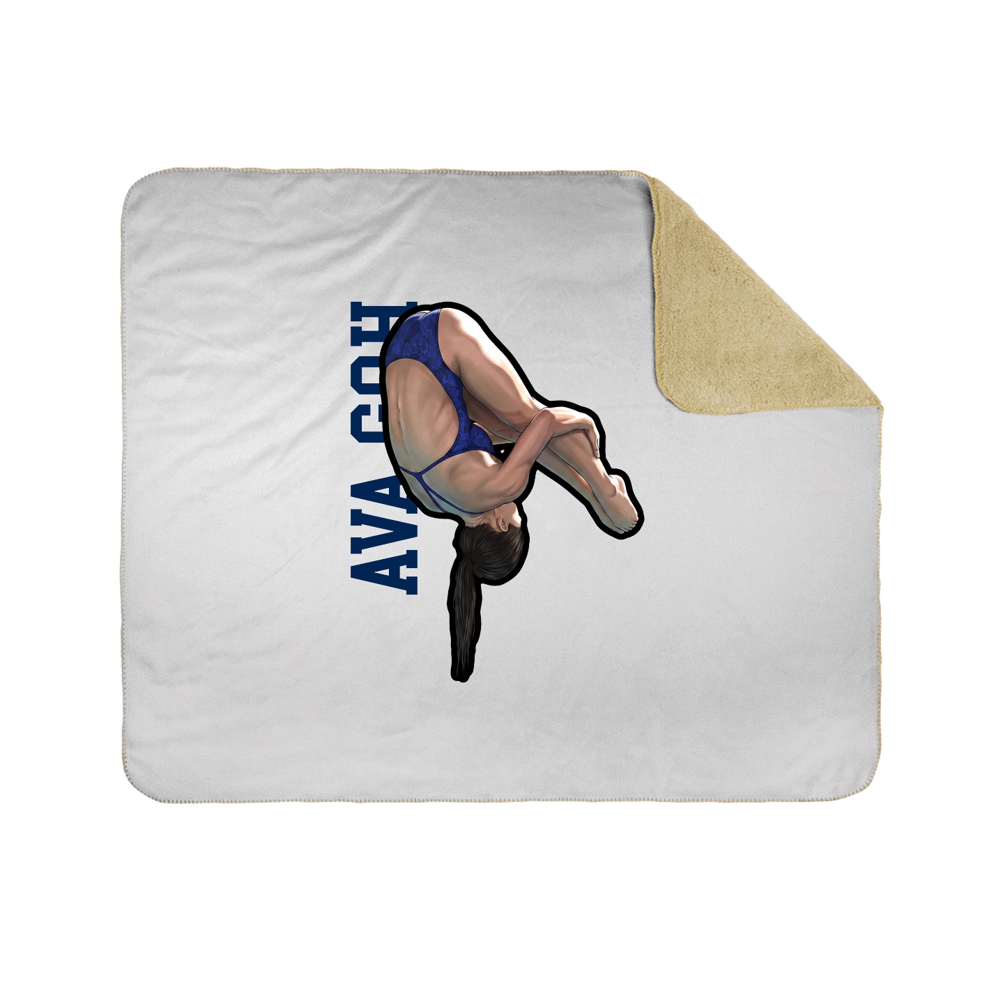 50x60 Sherpa Lined Throw Blanket