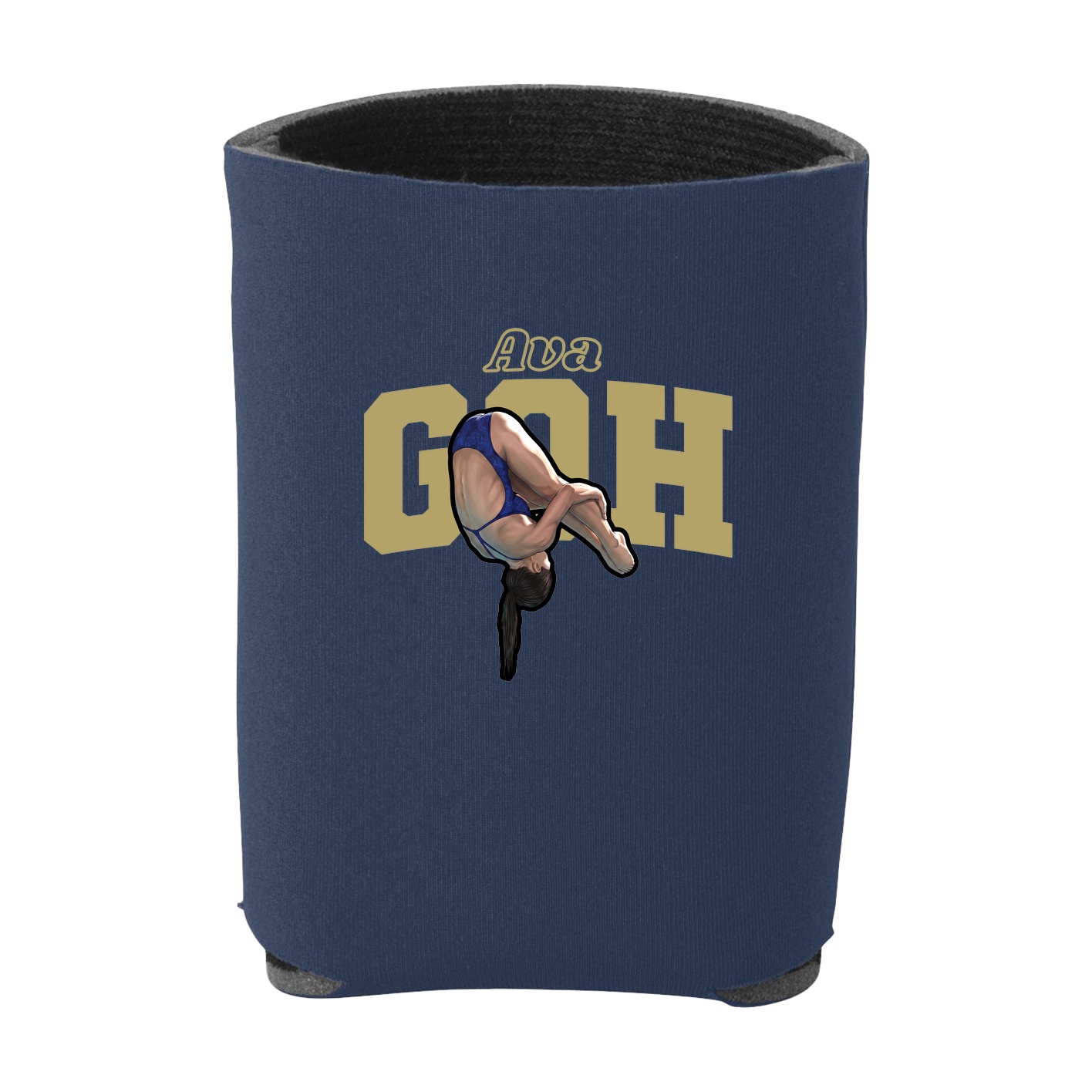 Can Holder — Name Arch in Navy