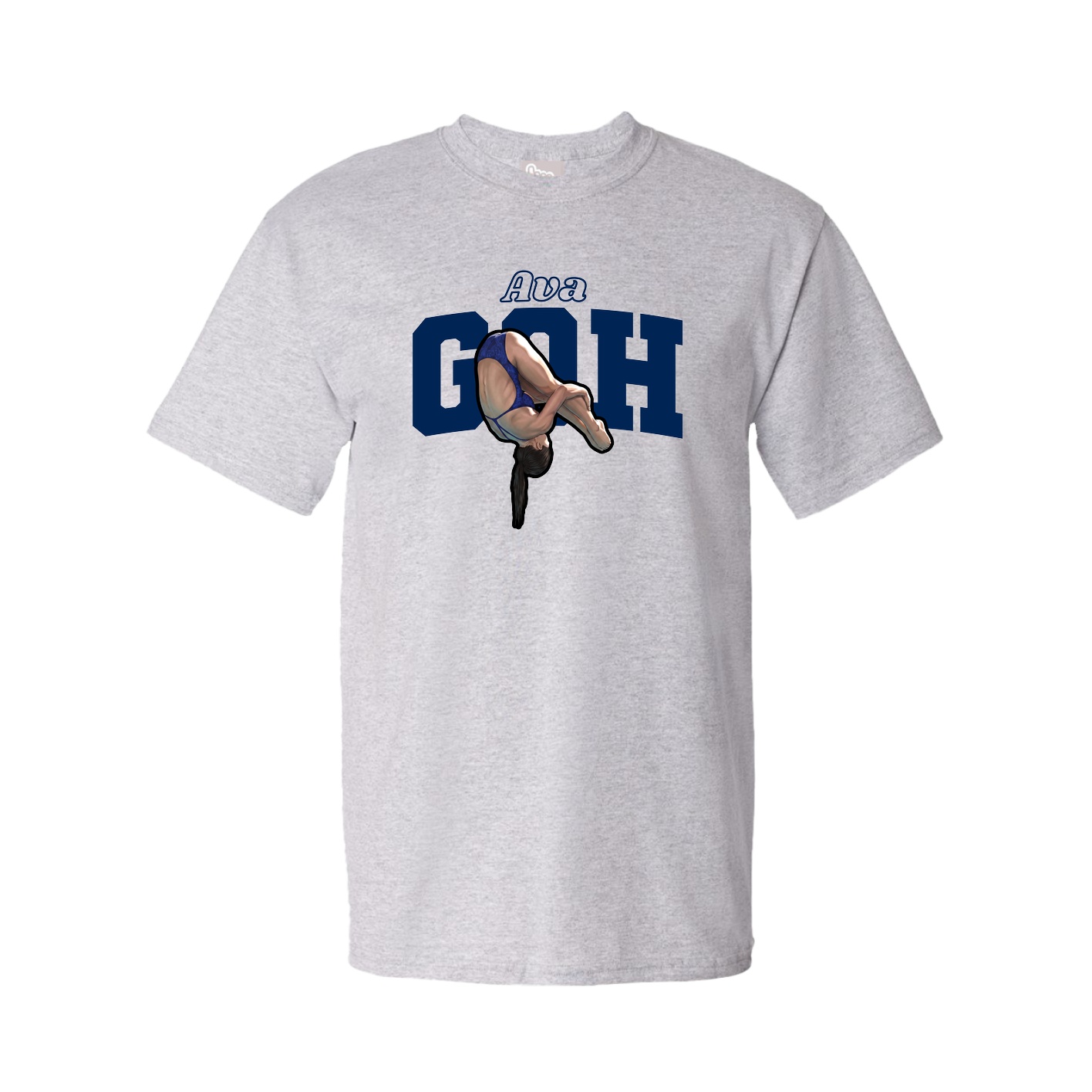 Youth Tee — Name Arch in Grey