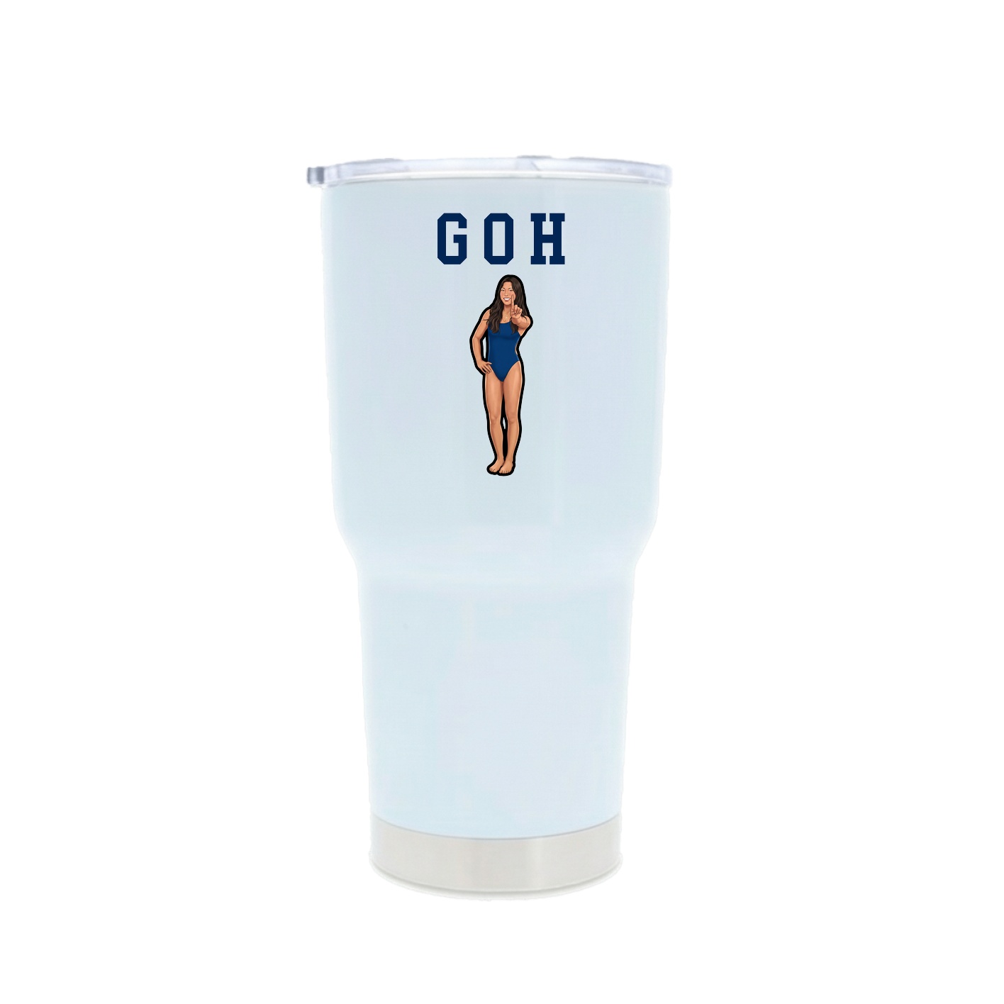 30oz Stainless Steel Tumbler — Shirsey in White