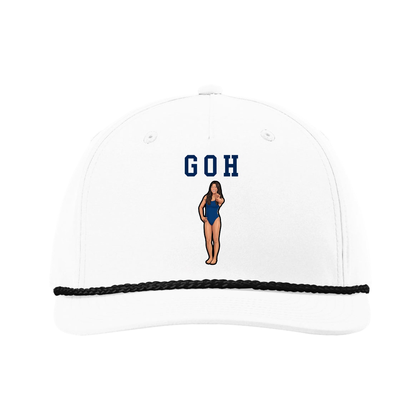 Five-Panel Classic Rope Cap — Shirsey in White