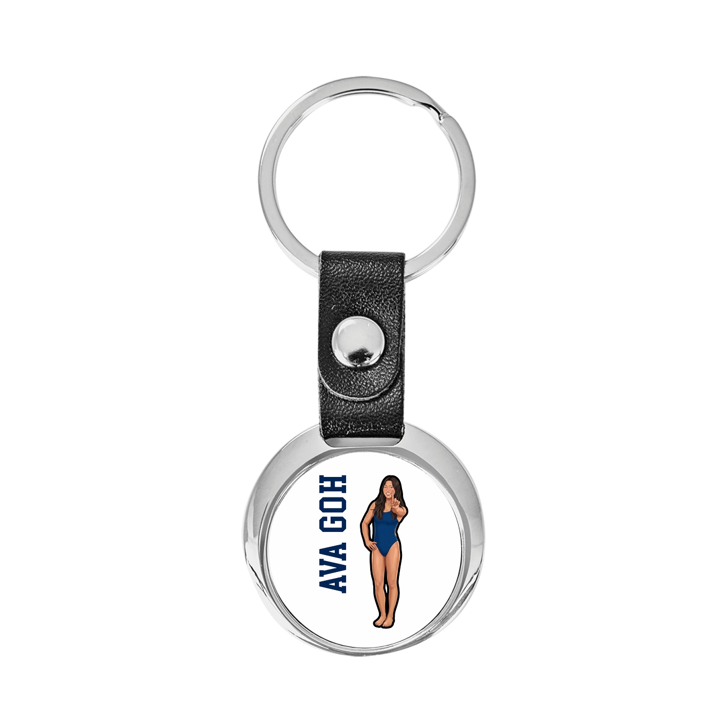 Key Chain — Name Vertical in Classic