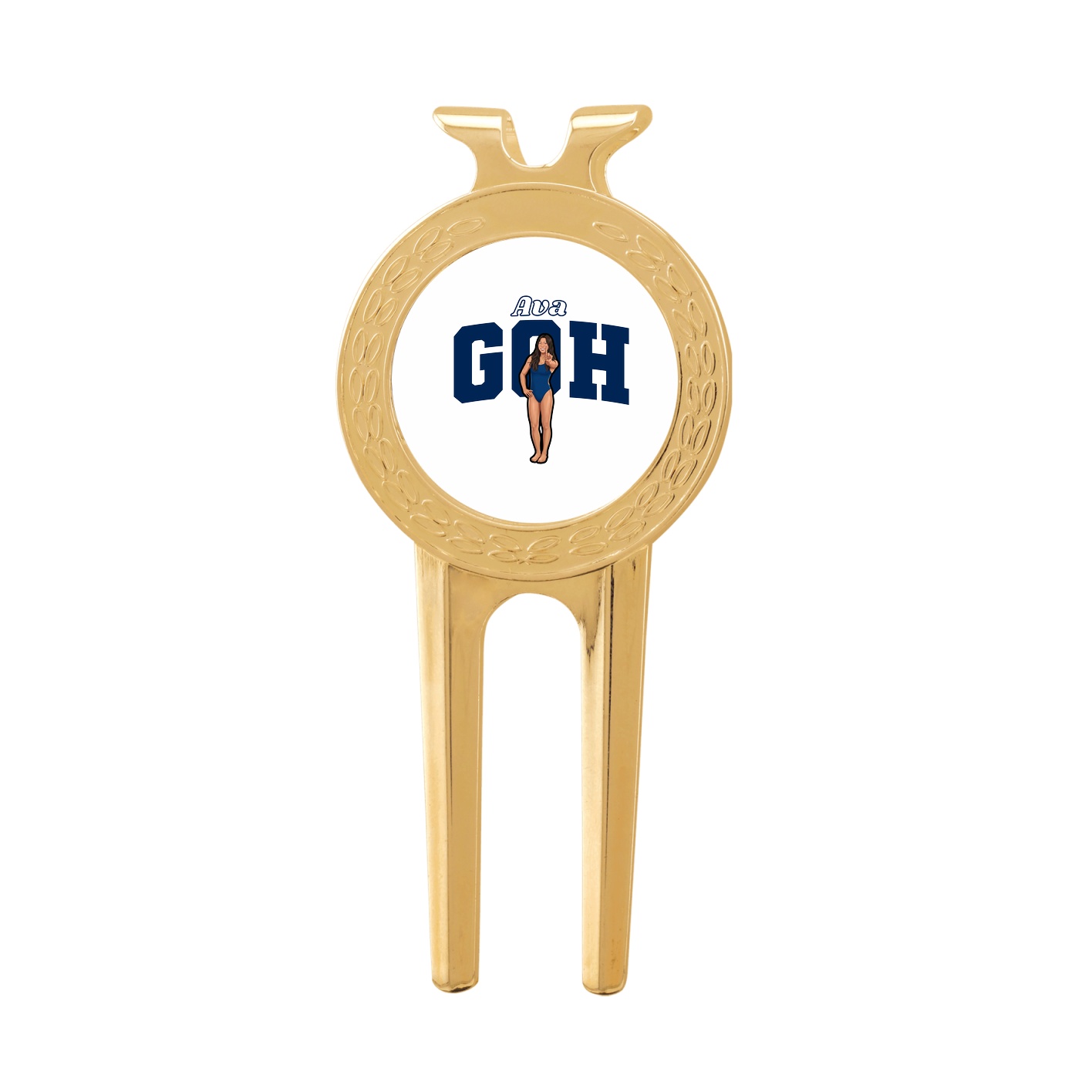 Divot Tool with Ball Marker — Name Arch in Classic