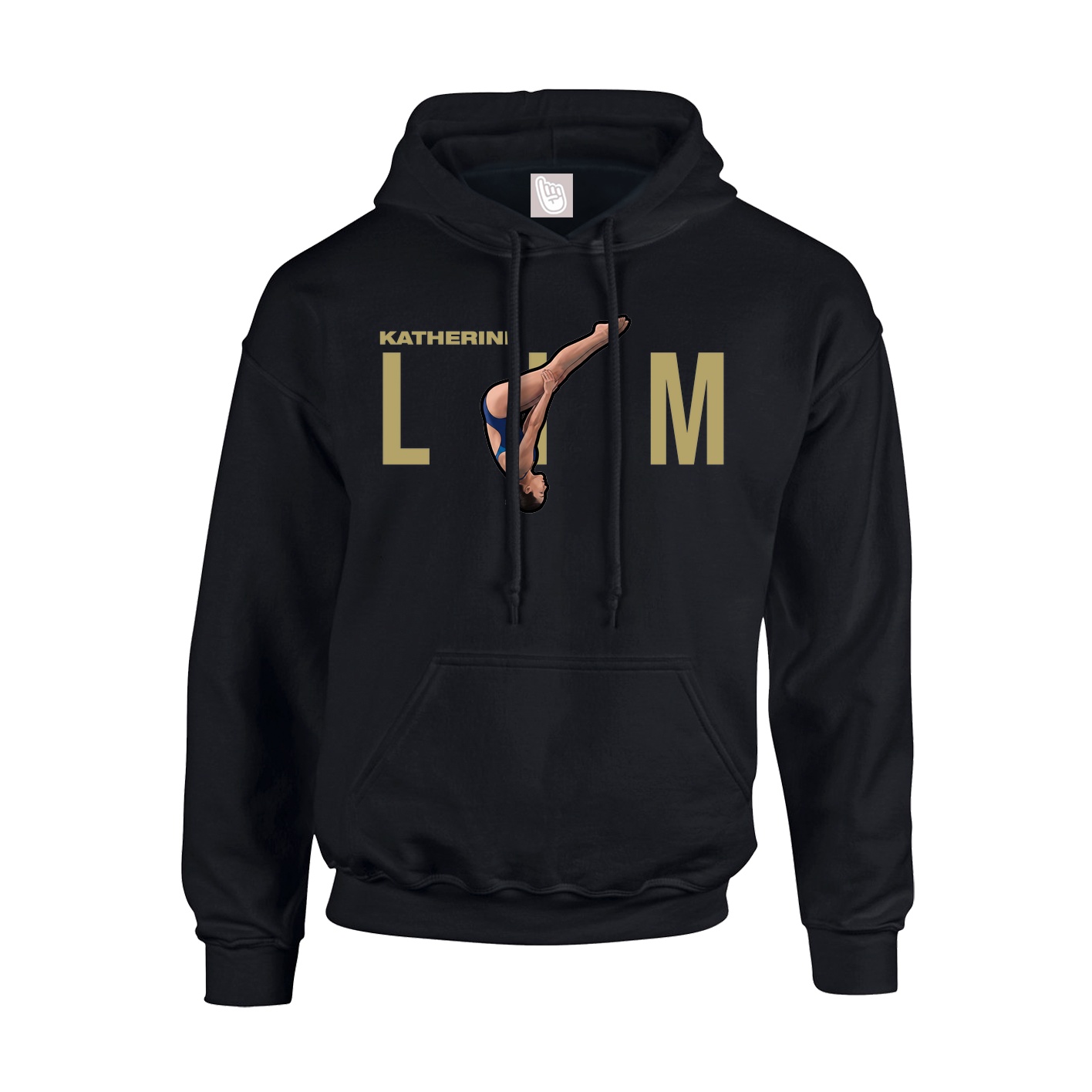 Hoodie — Player Name in Black