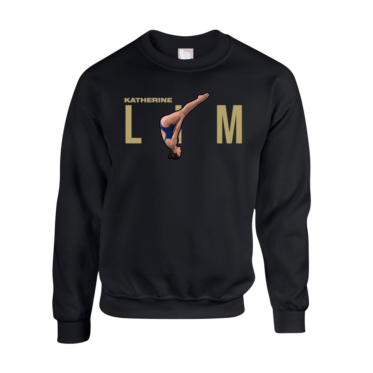 Fleece Crew — Player Name in Black