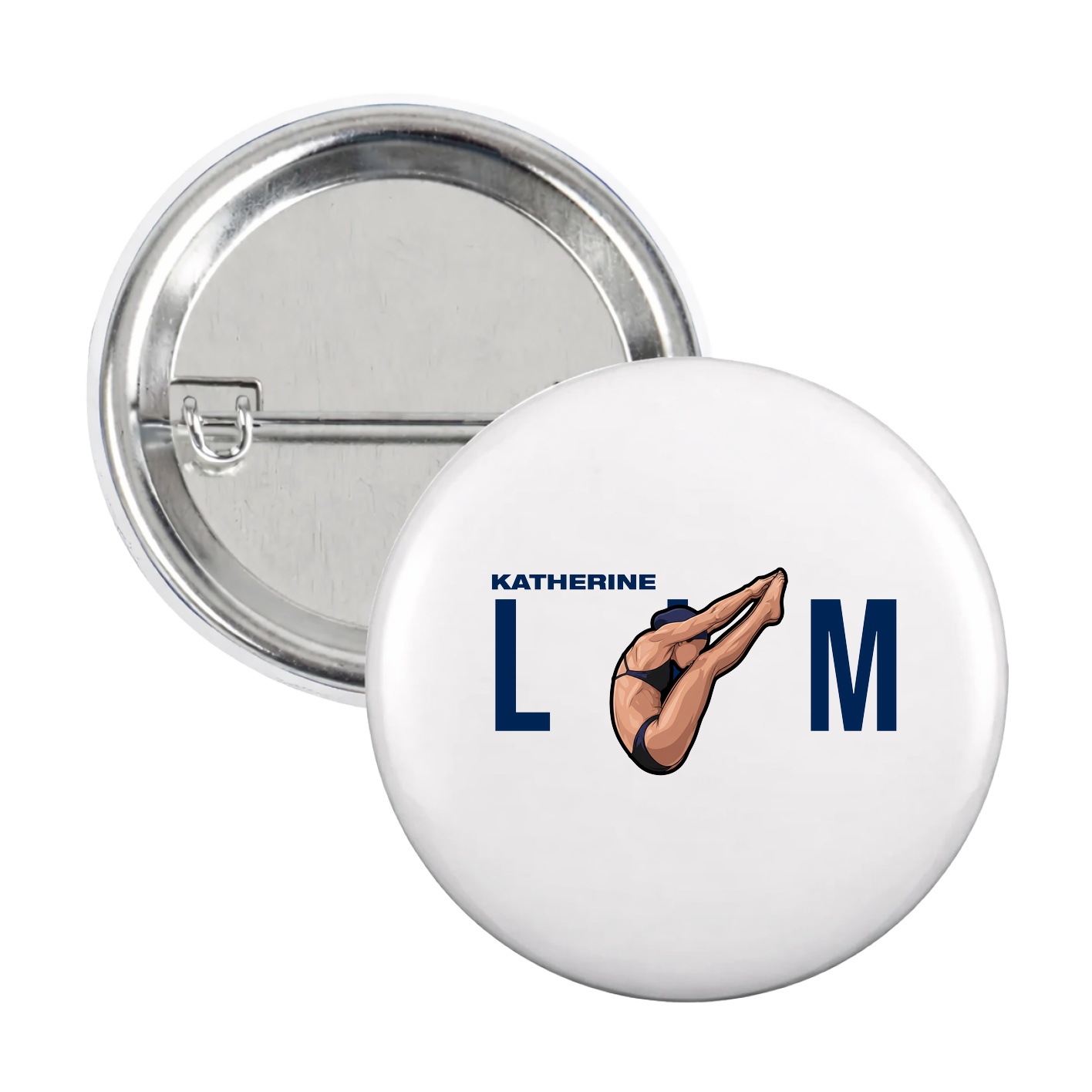 Game Day Button — Player Name in White