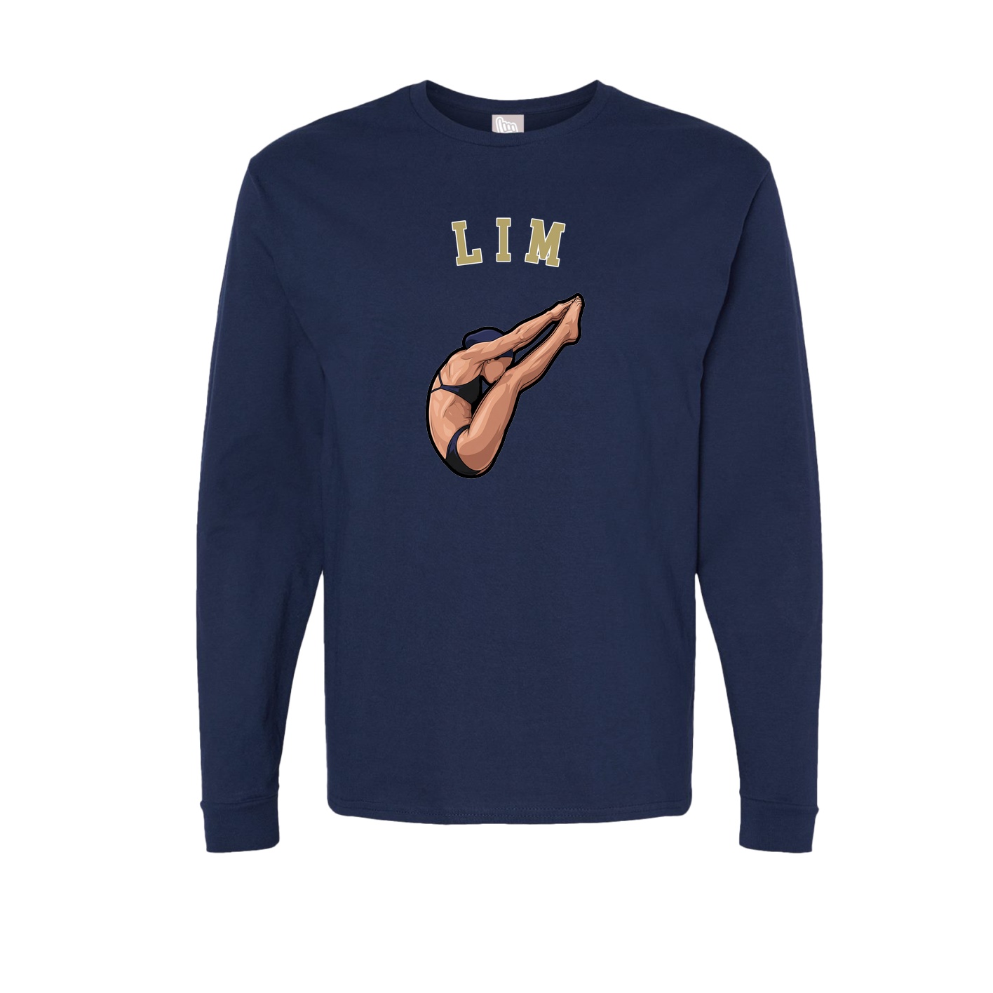 Long Sleeve Tee — Shirsey Arch in Navy