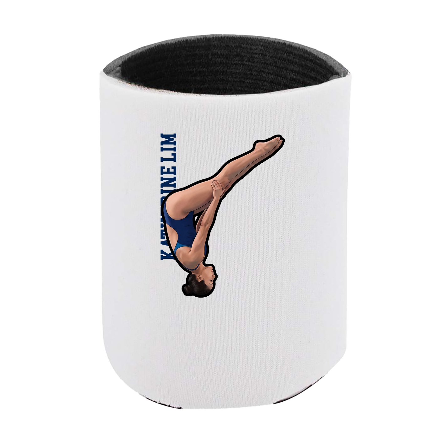 Can Holder — Name Vertical in White