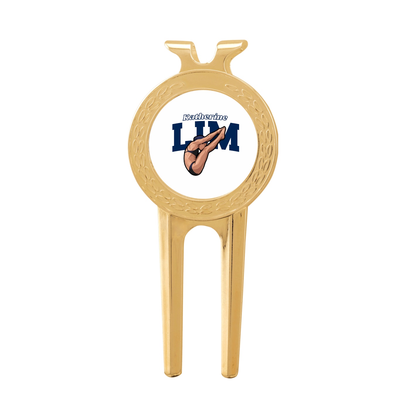 Divot Tool with Ball Marker — Name Arch in Classic