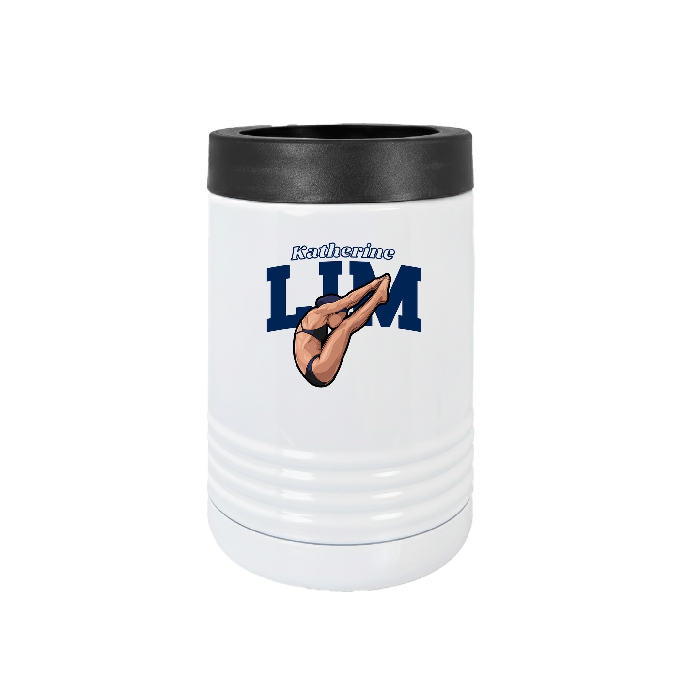 Beverage Holder — Name Arch in White