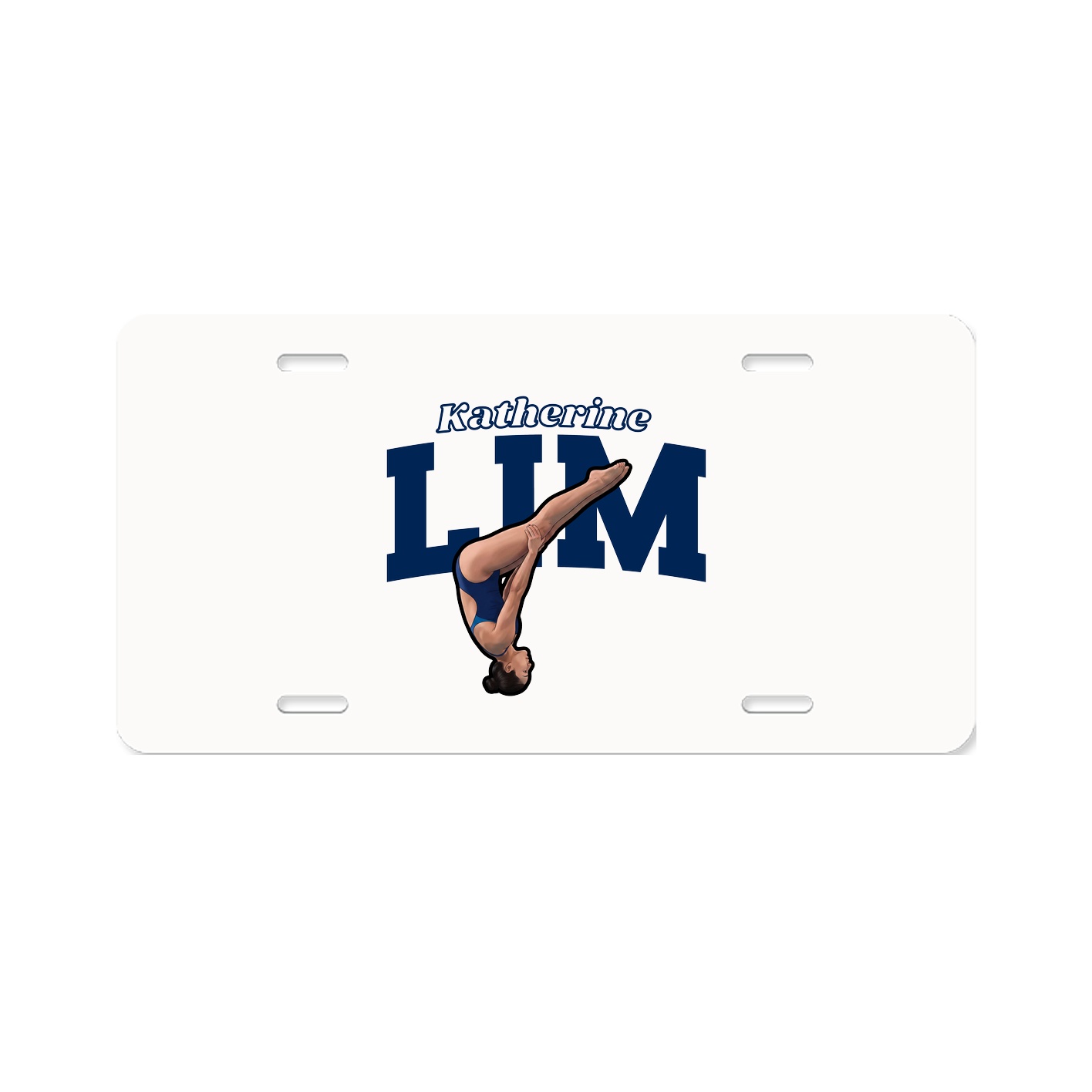 License Plate — Name Arch in Classic